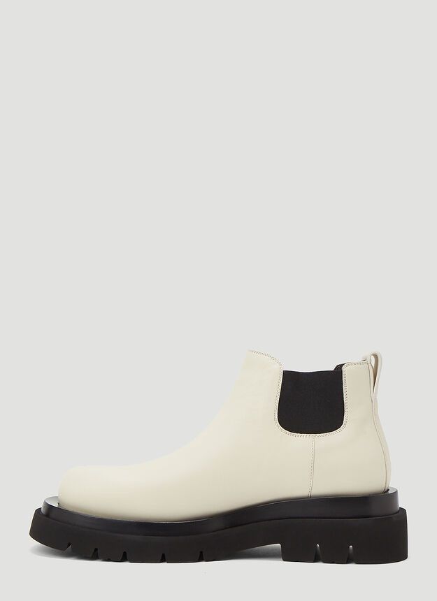 Bottega Veneta o1s1rm0925 Lug Chelsea Ankle Boots in Beige Size US 9 / EU 42 - 3 Thumbnail