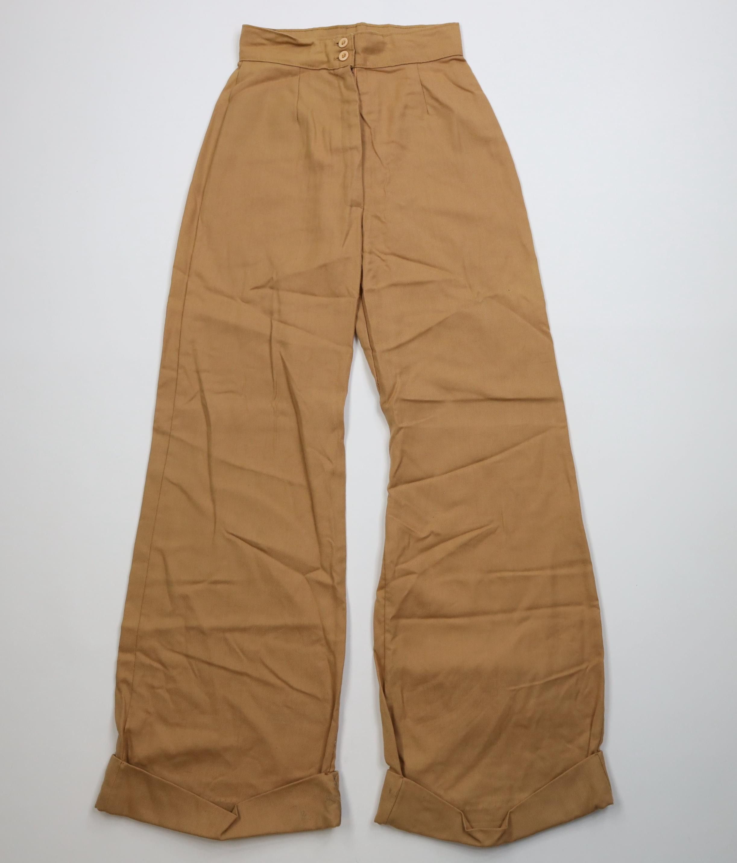 Vintage Vintage 60s 70s Streetwear Wide Leg Bell Bottoms Pants USA Size 25" / US 0 / IT 36 - 1 Thumbnail