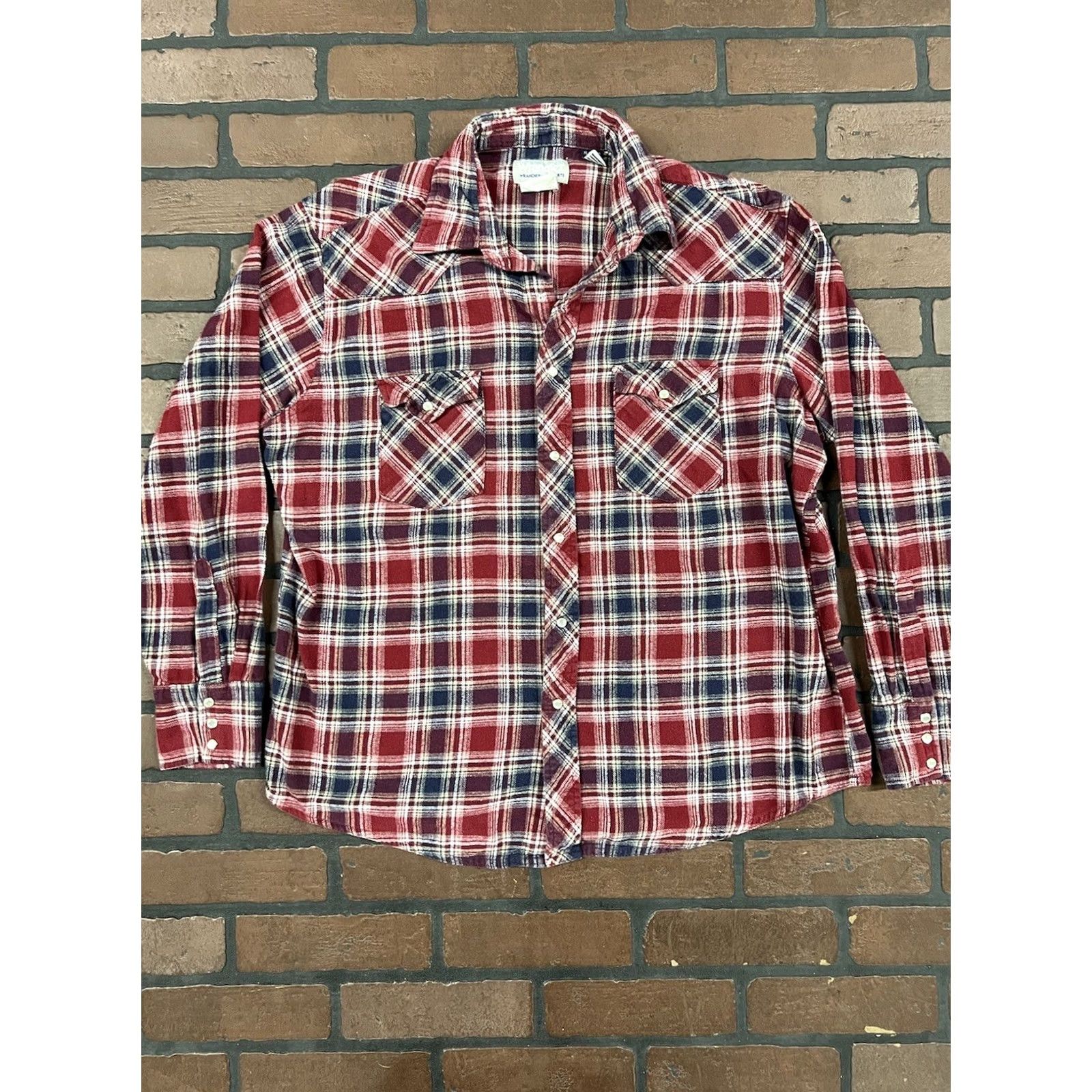 Vintage Wrangler Wrancher Button-Down Pearl Snap Plaid Shirt Men’s XL Size US XL / EU 56 / 4 - 2 Thumbnail