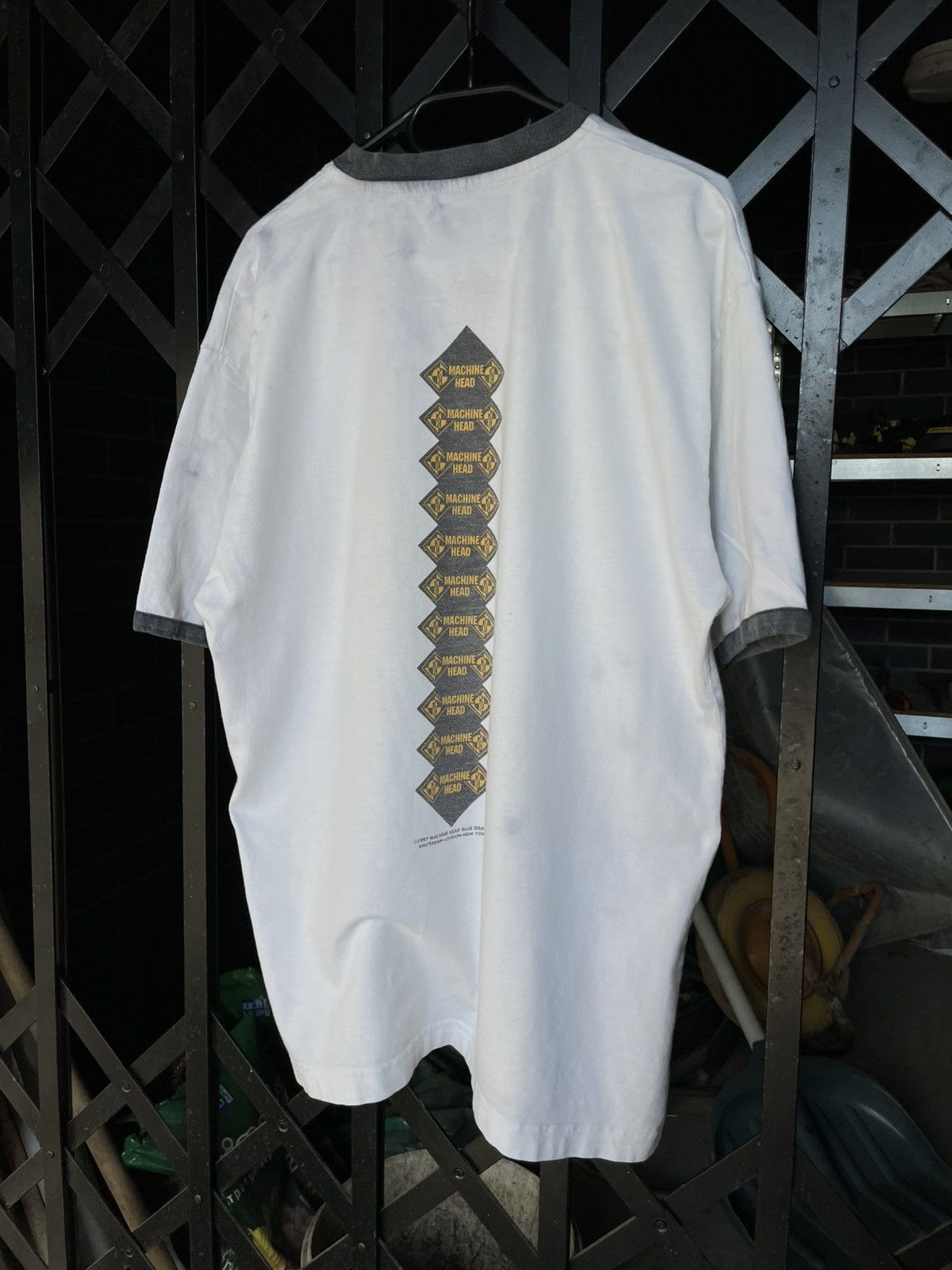 Band Tees × Vintage Machine Head 97 90s Vtg Blue Grape Ringer Band Concert Tee Size US L / EU 52-54 / 3 - 6 Thumbnail