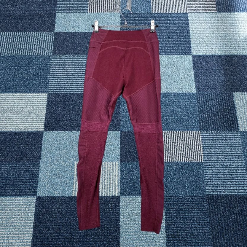 Gymshark Gymshark Leggings Womens XS Red Ankle Workout Yoga Mid Rise Stretch Pull On Size 26" / US 2 / IT 38 - 1 Thumbnail