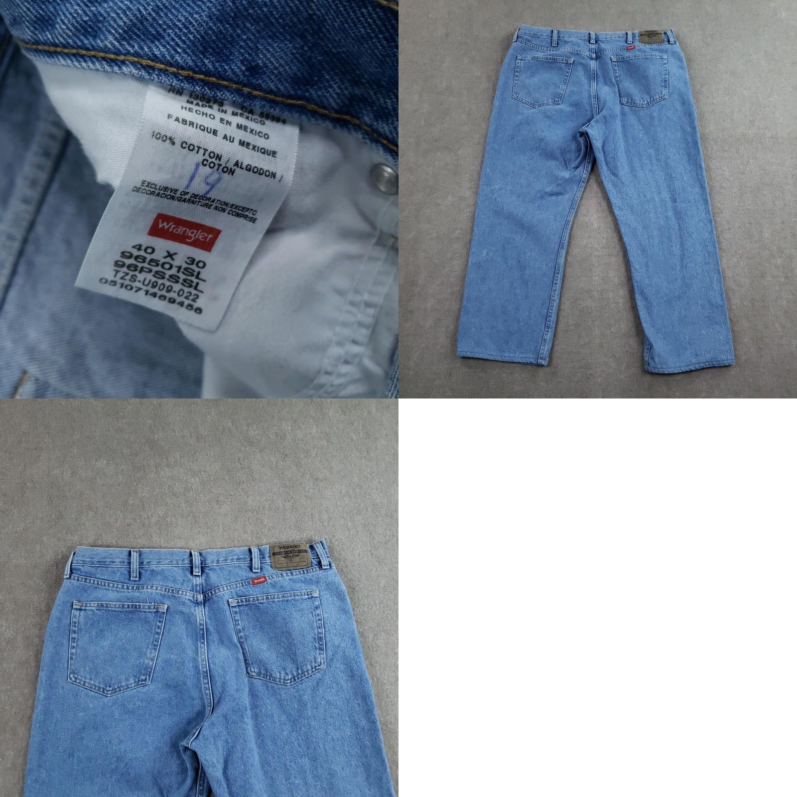 Wrangler Vtg Wrangler Five Star Jeans Mens 40x30 Blue Regular Straight Size US 40 / EU 56 - 9 Thumbnail