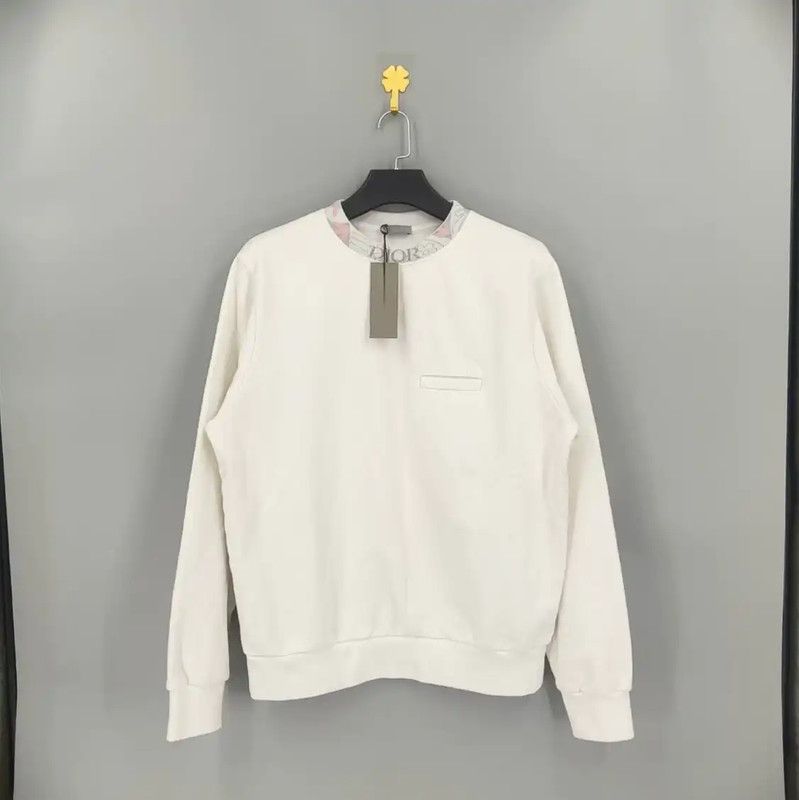 Dior Dior White Cotton Men's Sweatshirt 0089 Size US L / EU 52-54 / 3 - 1 Thumbnail