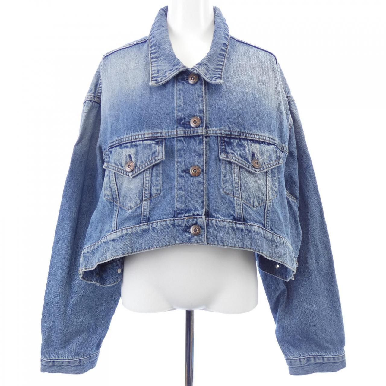 Other Other Three by One GINA JACKET Denim Jacket Textile Outerwear GINA JACKET DUTY FREE for USA Size ONE SIZE - 1 Thumbnail