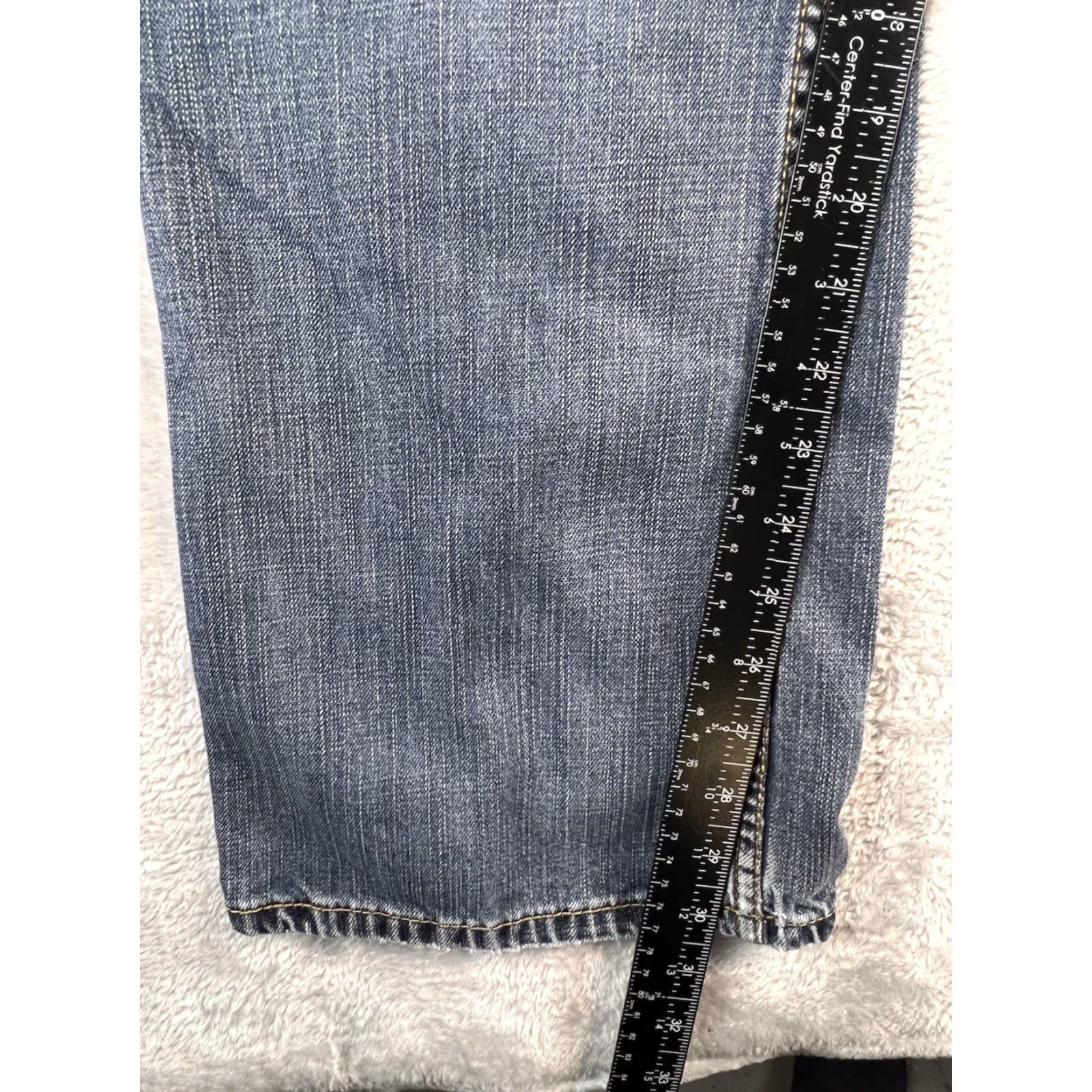 Vintage Seven7 Straight Jeans Mens 38X32 Blue Faded Embroidered Logo Y2K Vintage? No Size US 38 / EU 54 - 4 Thumbnail