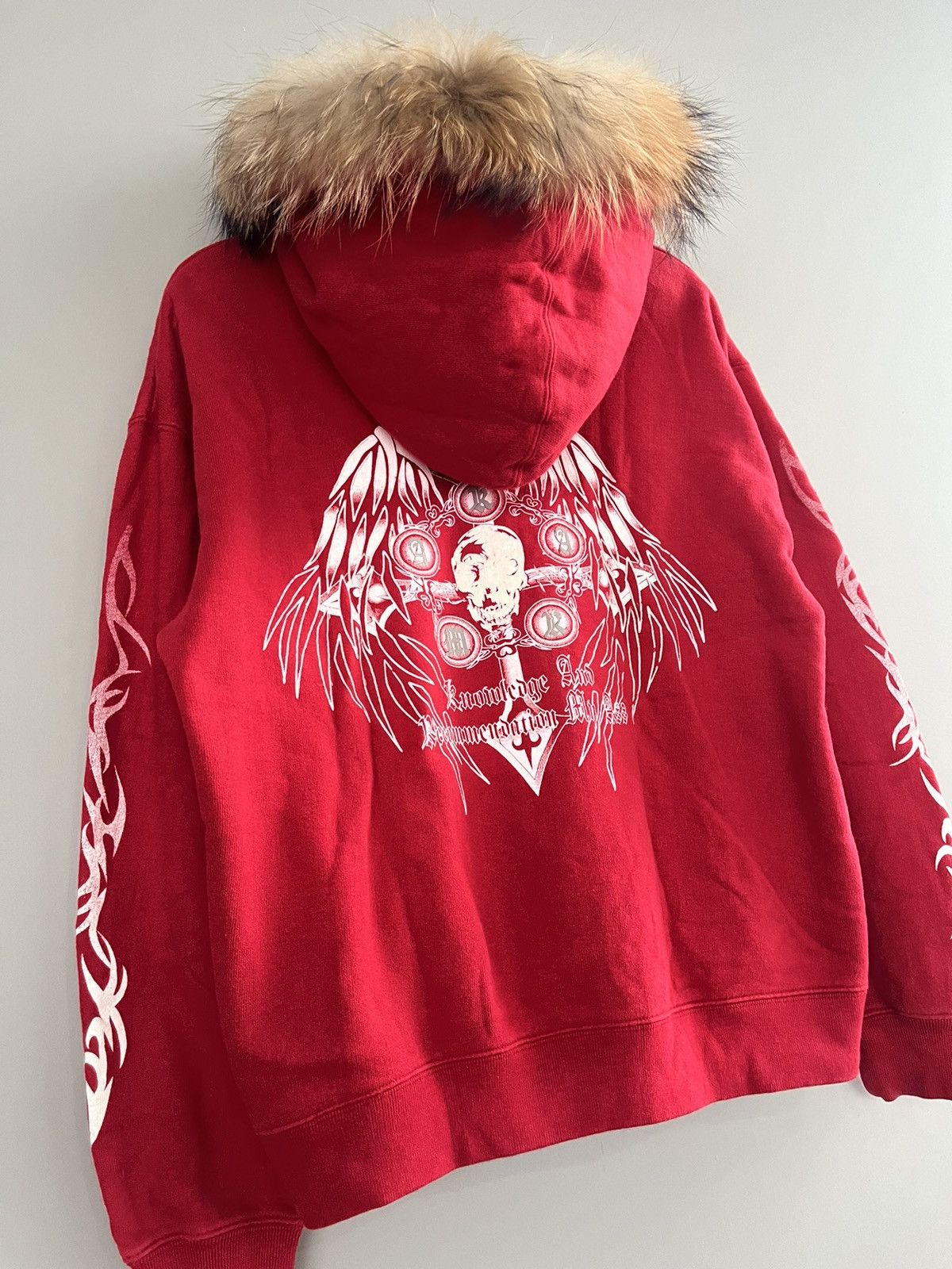 If Six Was Nine JAPANESE KARMA SEDITIONARIES GOTHIC POEM FUR HOODIE PUNK Size US M / EU 48-50 / 2 - 4 Thumbnail