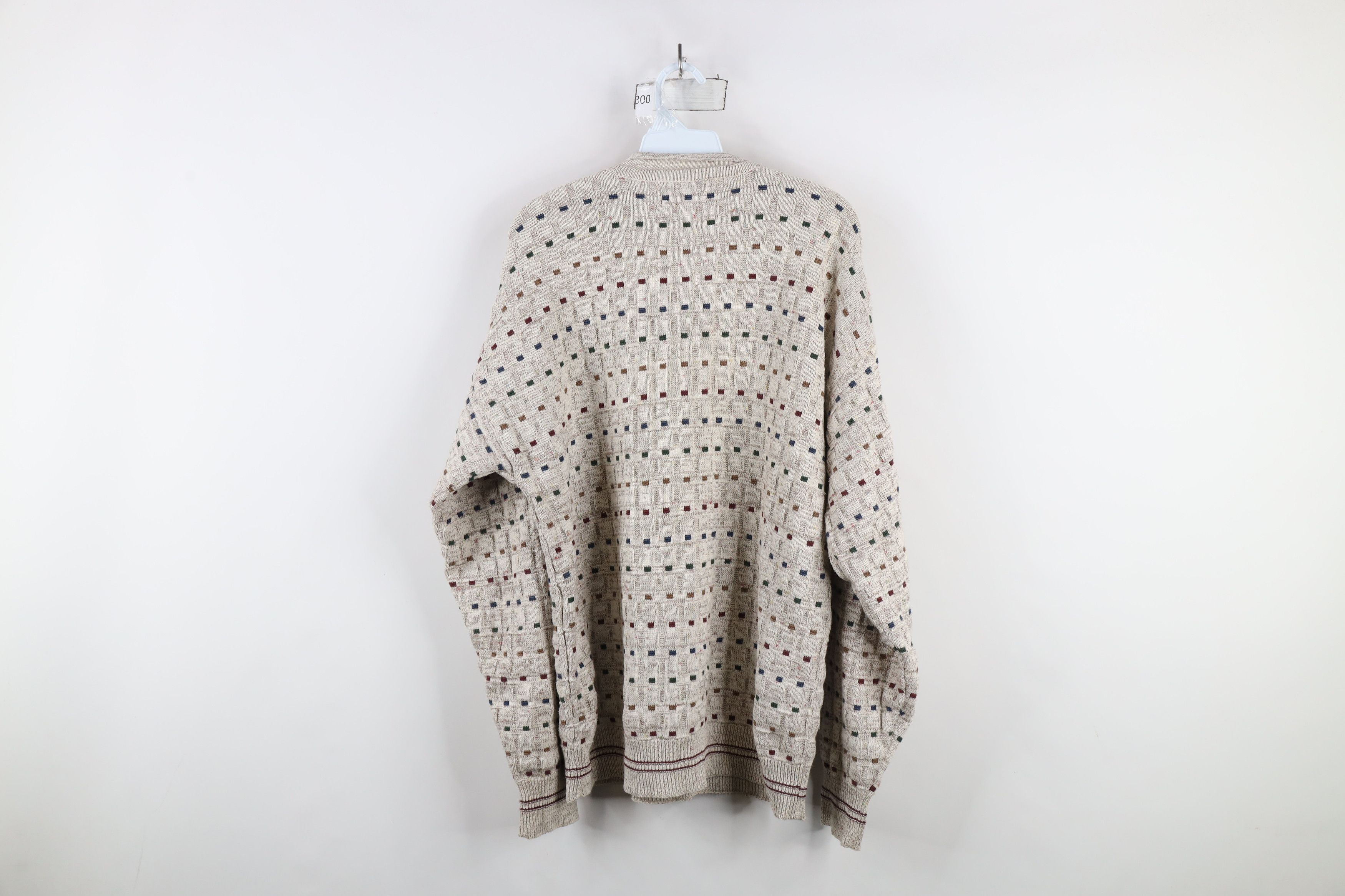 Vintage Vintage 90s Streetwear Rainbow Striped Marled Knit Sweater Size US L / EU 52-54 / 3 - 6 Thumbnail