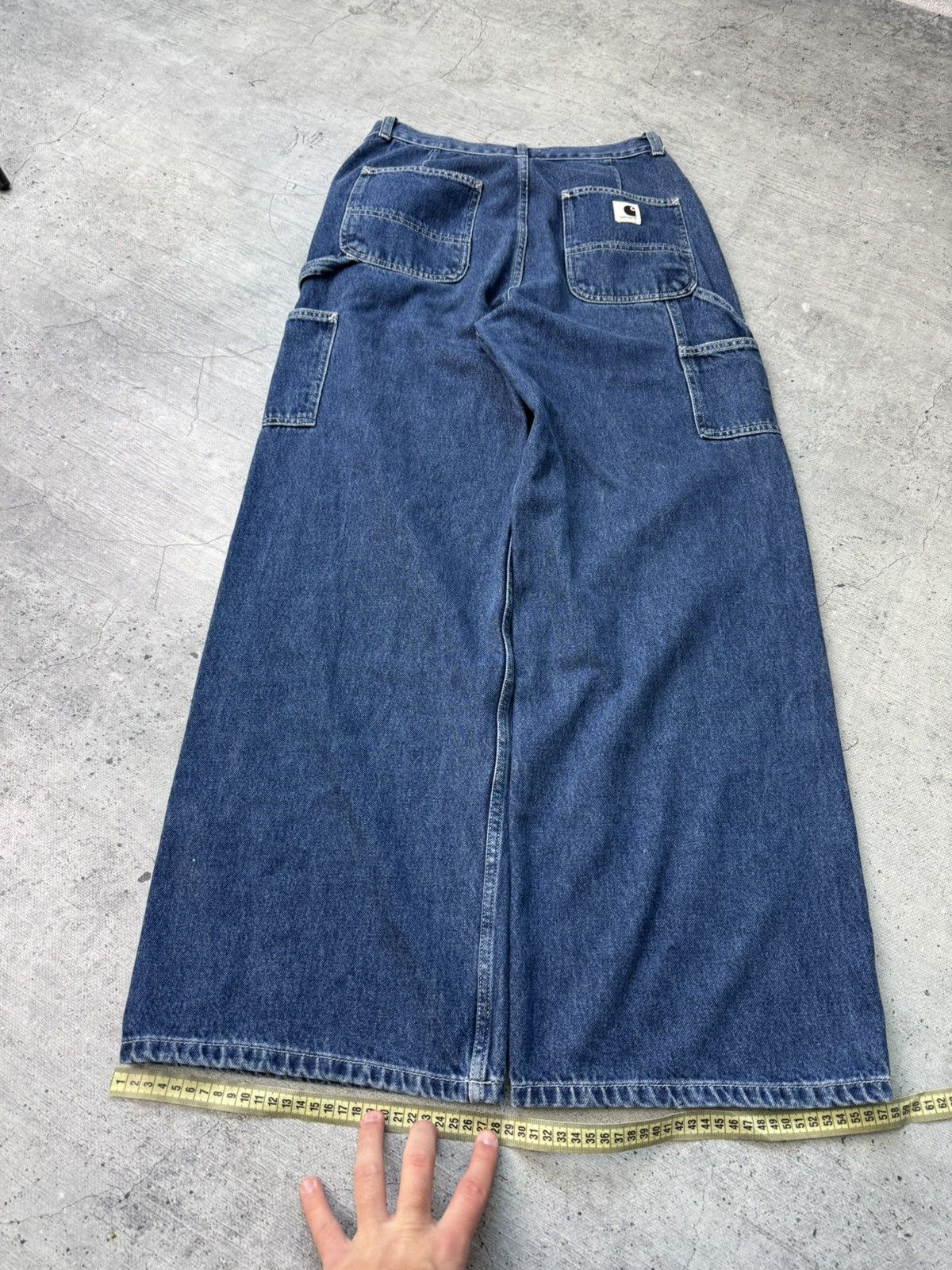 Carhartt Vintage Carhartt WIP Baggy Carpenter Denim Pants Jeans Size US 27 - 5 Thumbnail