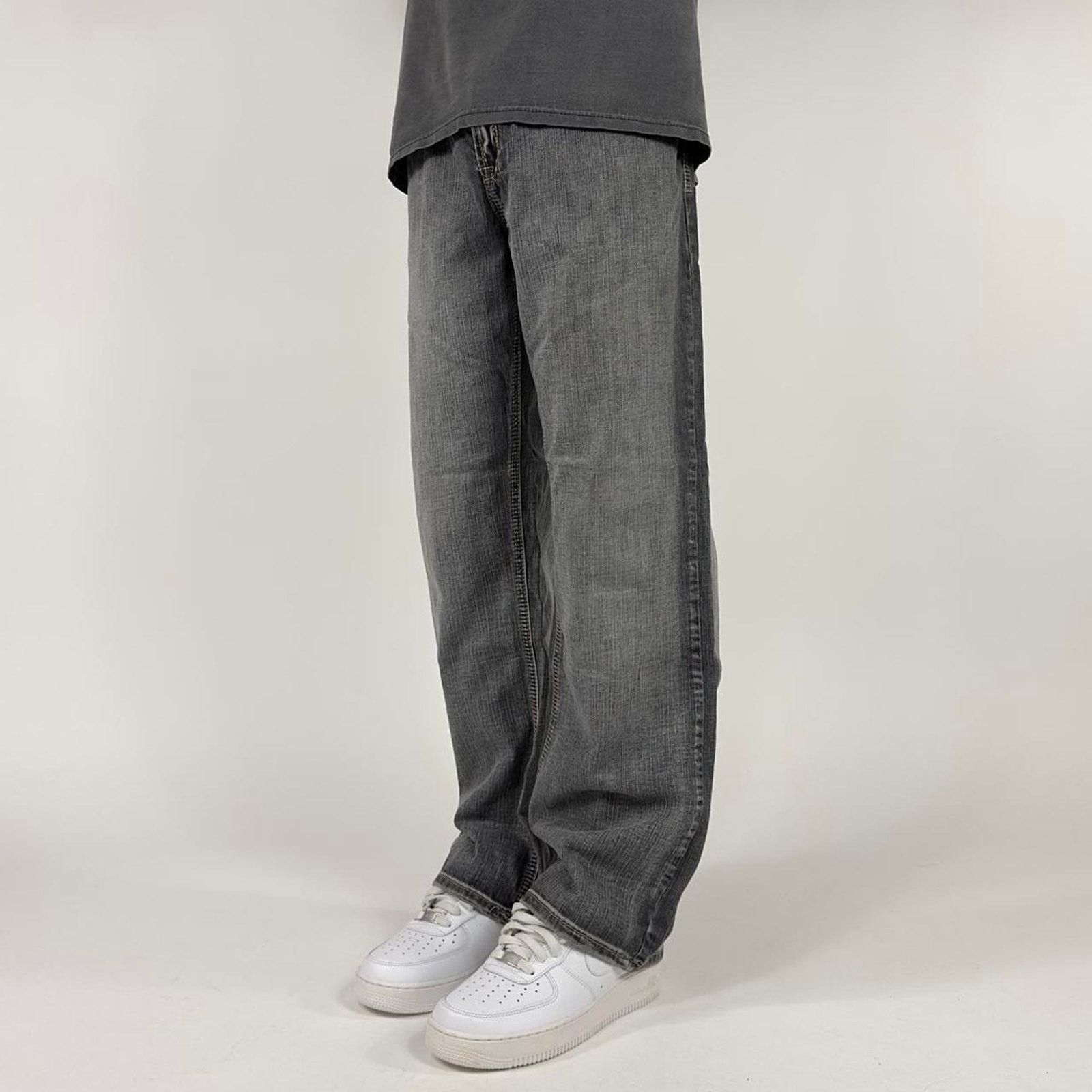 Affliction × StraightFaded Y2K Affliction wide-leg Grunge Faded Denim Streetwear pants Size US 36 / EU 52 - 5 Thumbnail