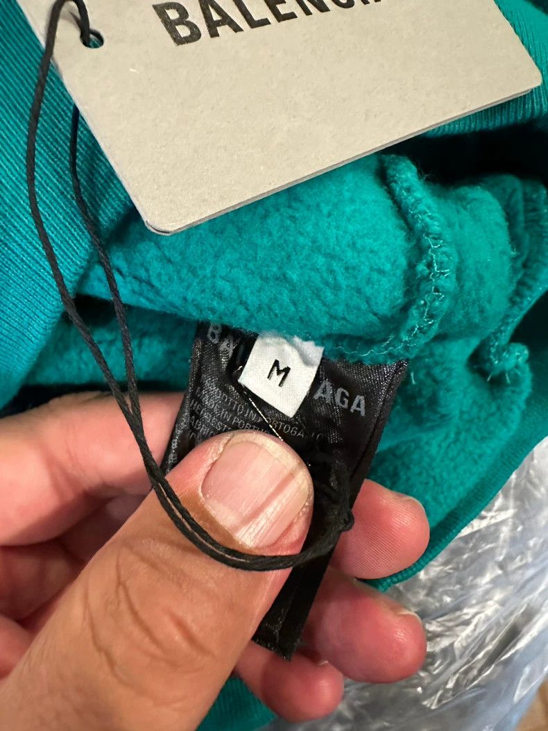 Balenciaga Balenciaga Lake Green Hoodie Size US M / EU 48-50 / 2 - 5 Thumbnail
