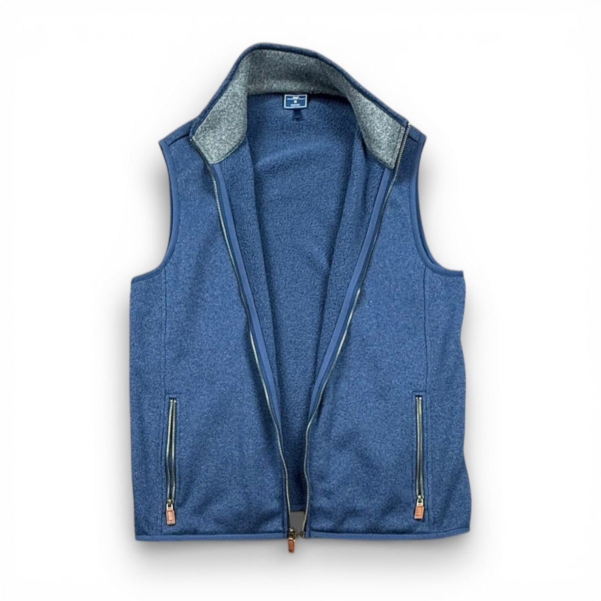 Vineyard Vines Vineyard Vines Blue Full Zip Vest Standup Collar Size Medium Size US M / EU 48-50 / 2 - 4 Thumbnail