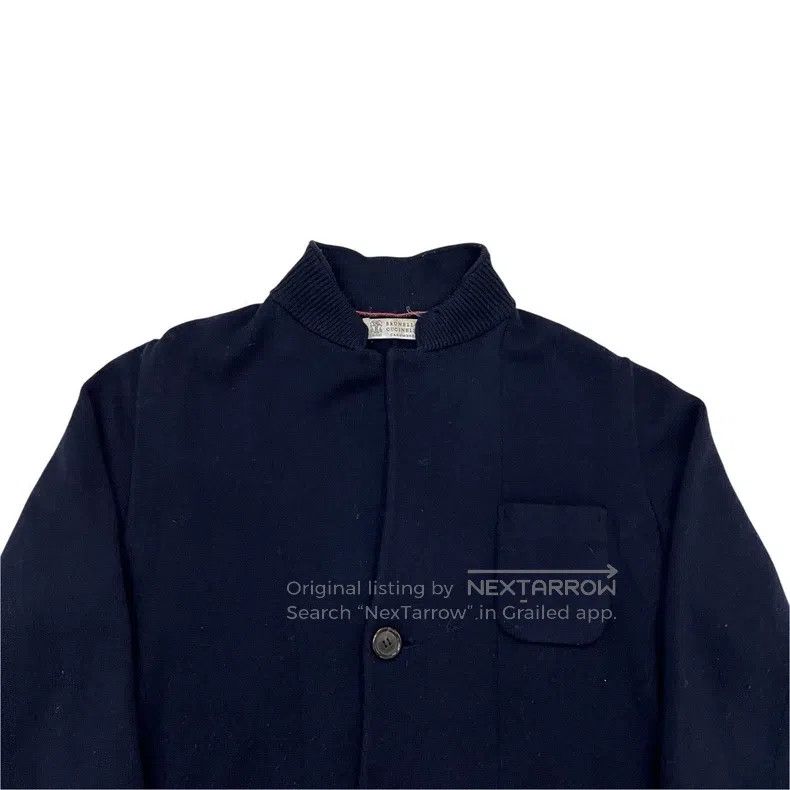 Brunello Cucinelli Brunello Cucinelli Navy merino wool cashmere jacket Size US M / EU 48-50 / 2 - 3 Thumbnail