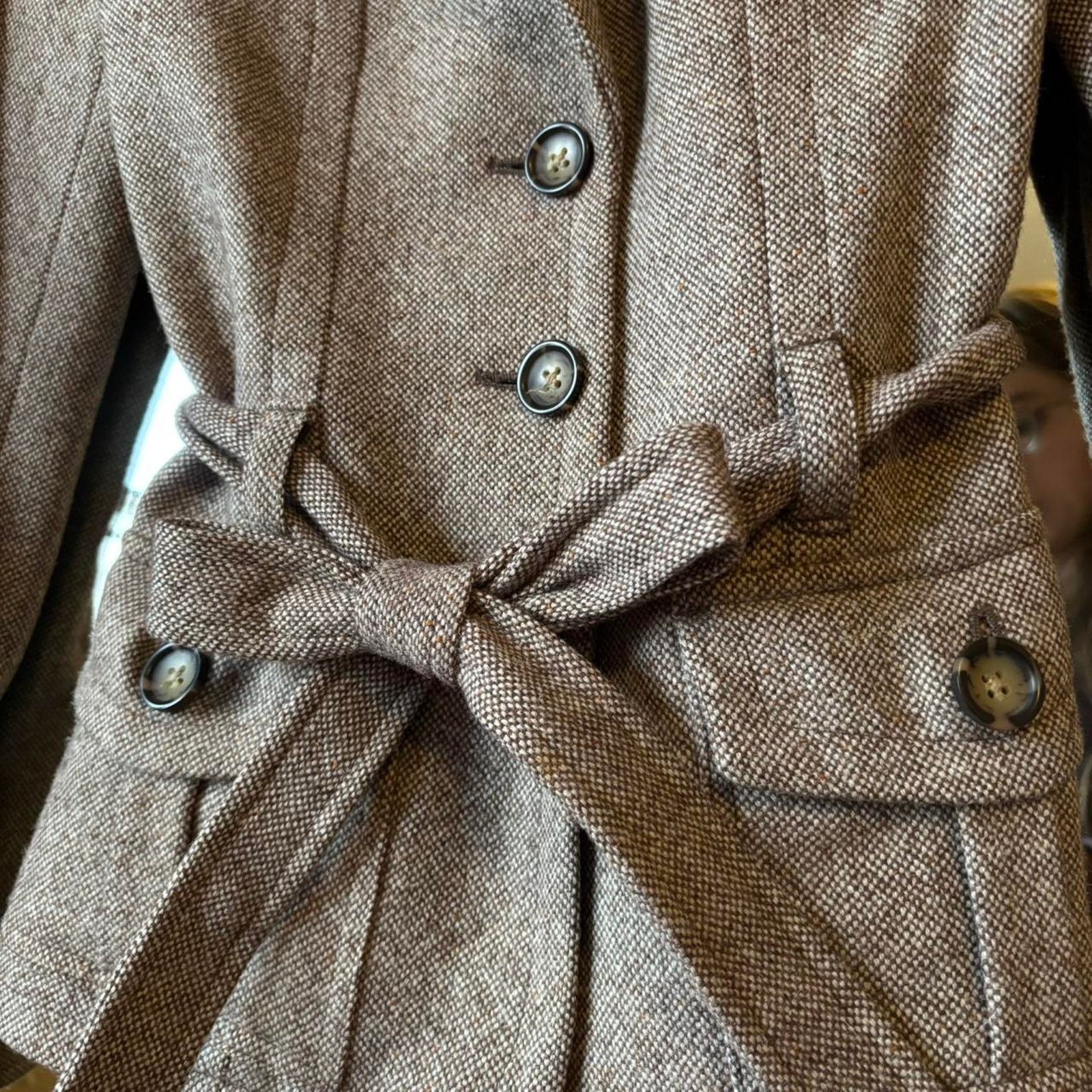 Banana Republic Banana Republic Wool Belted Coat 4 Professional Classic Fall Size S / US 4 / IT 40 - 5 Thumbnail