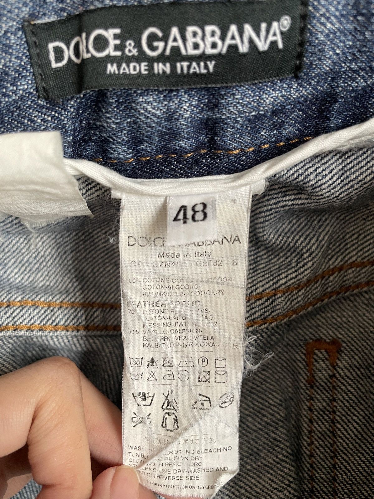 Dolce & Gabbana Vintage Brand Dolce & Gabana Ripped Jeans 2000s Size US 34 / EU 50 - 12 Thumbnail