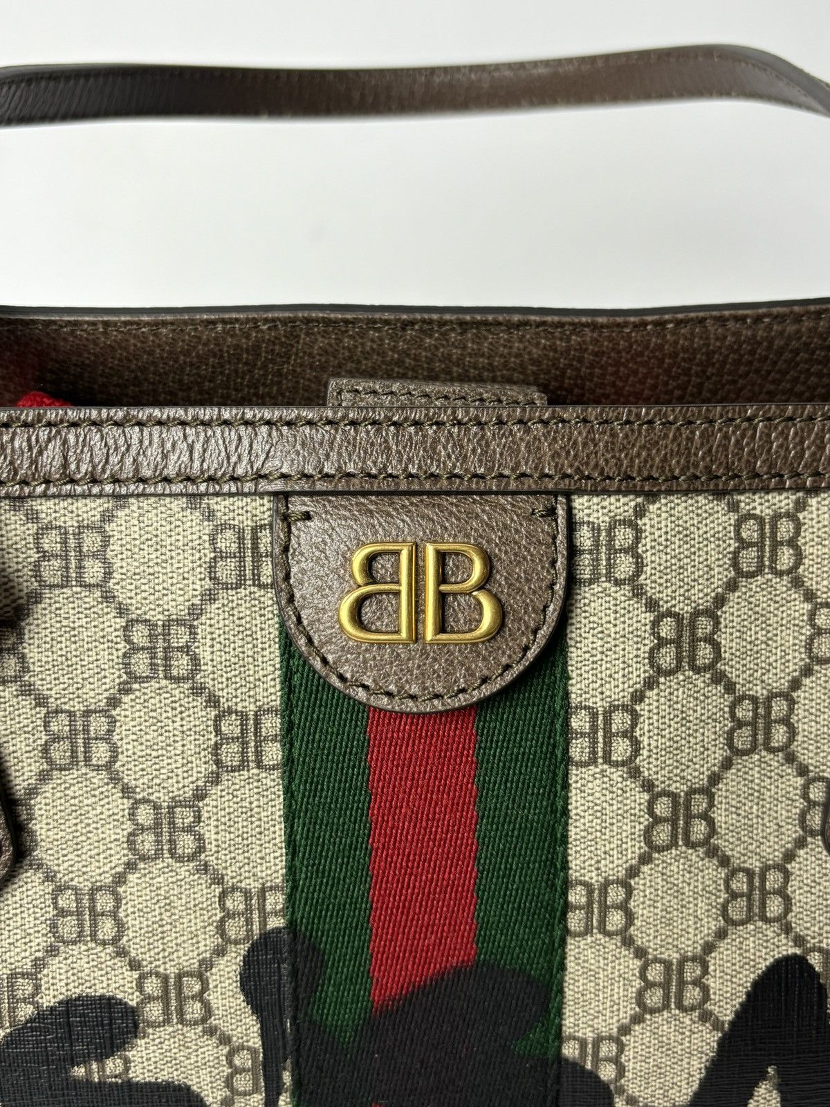 Balenciaga × Gucci Gucci Balenciaga The Hacker Project Grafitti Tote Bag Size ONE SIZE - 6 Thumbnail