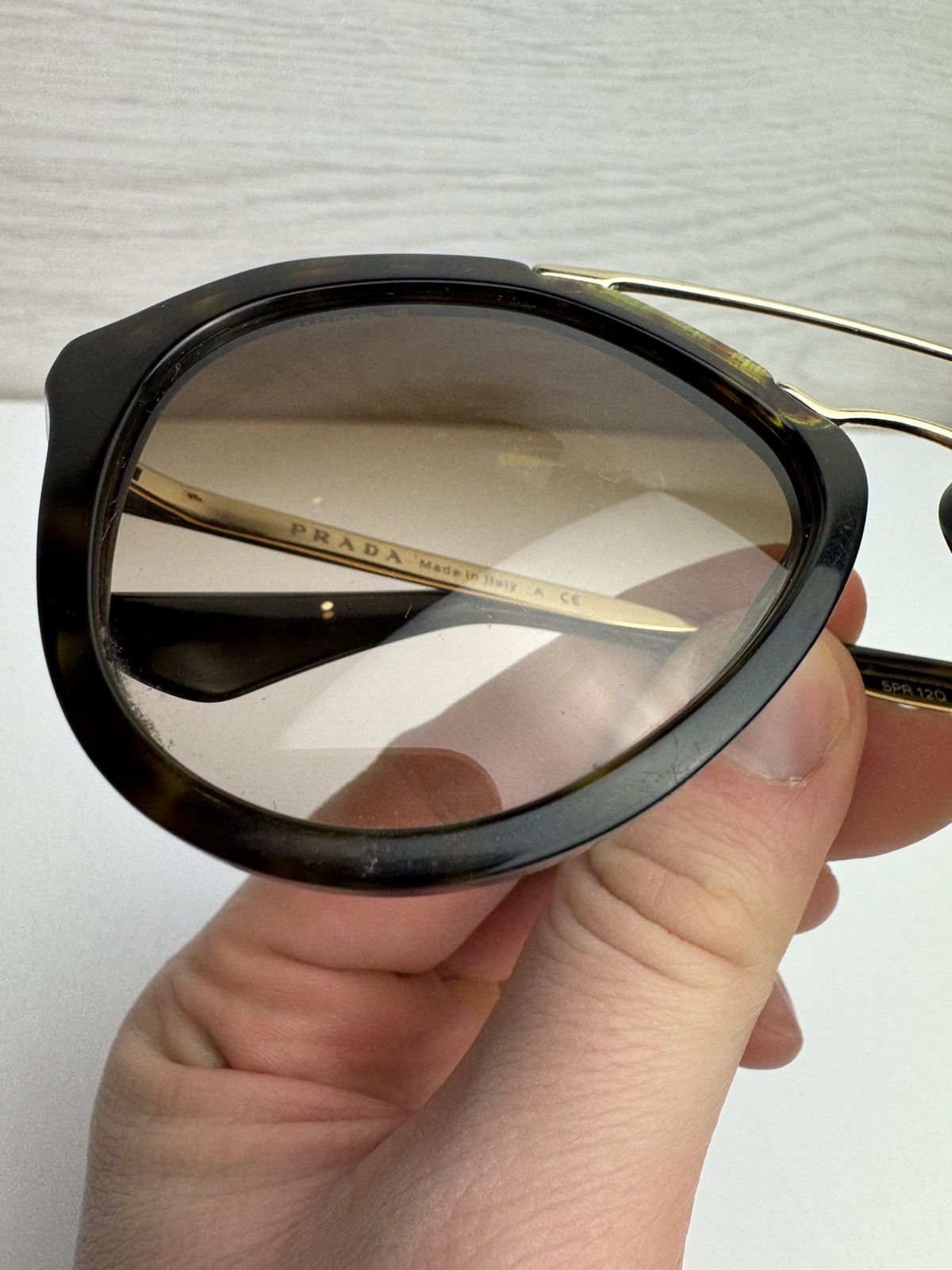 Prada Prada Sunglasses SPR 12Q Tortoiseshell Vintage Size ONE SIZE - 13 Thumbnail