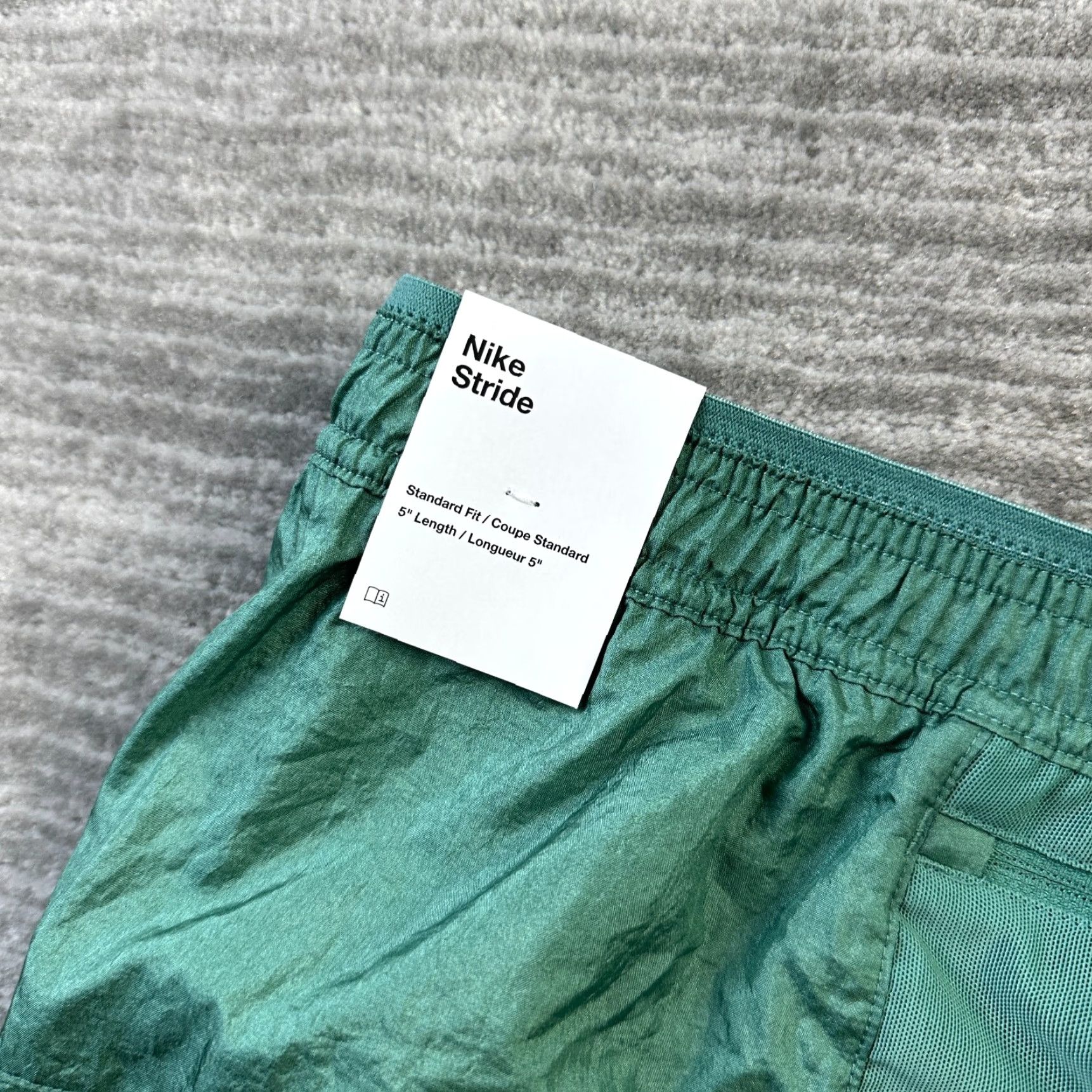 Nike Nike Shorts Mens XL Green 5" Running Division Flex Brief Lined Hybrid Drawstring Pockets Size US 36 / EU 52 - 5 Thumbnail
