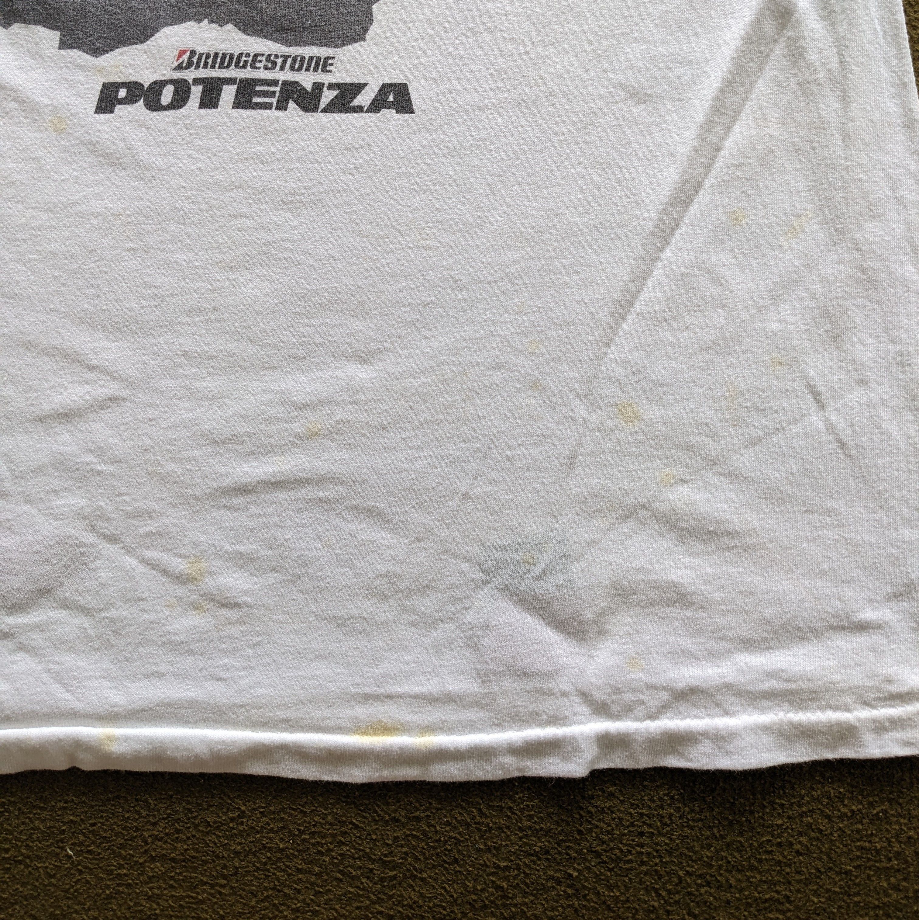 Vintage Vintage 90's POTENZA Formula One Racing T-shirt Size US M / EU 48-50 / 2 - 3 Thumbnail