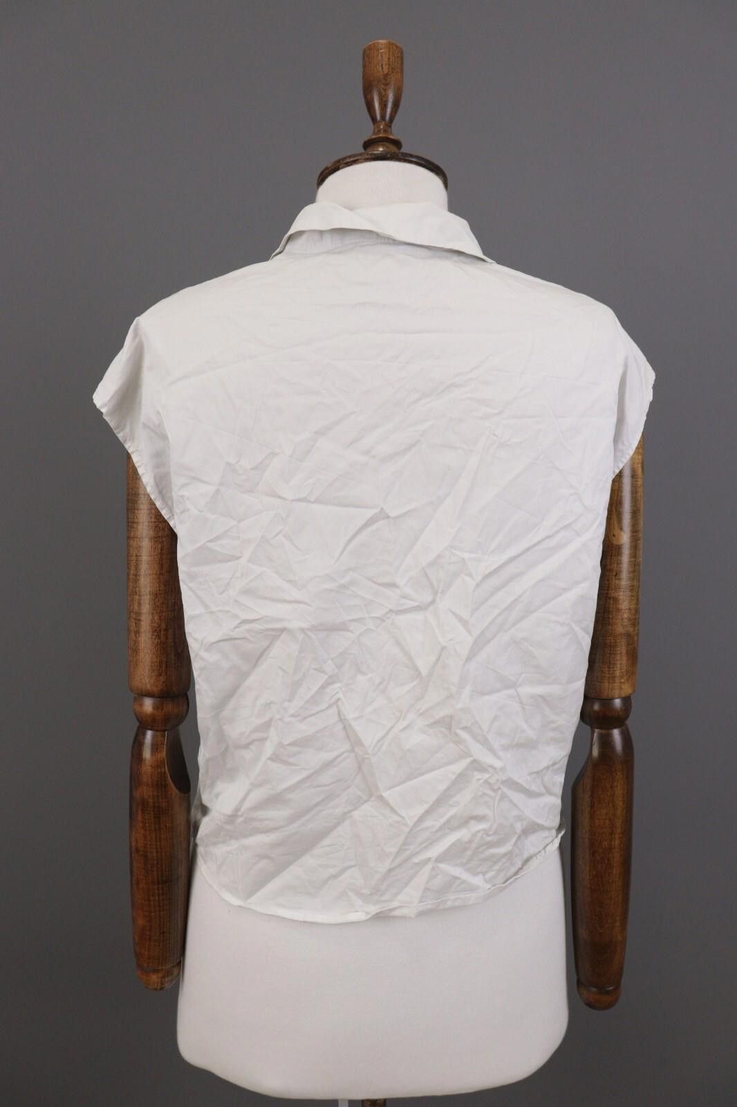 Barena Barena Mirano Venezia White Sleeveless Basic Shirt Top Sz 44 Size M / US 6-8 / IT 42-44 - 9 Thumbnail