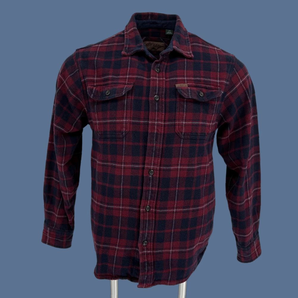 Orvis Orvis Jacket Mens Large Red Plaid Quilted Flannel Shirt Jacket Lined Warm Size US L / EU 52-54 / 3 - 1 Thumbnail