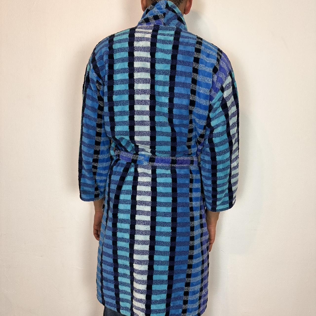 Vintage Vintage Carrara Blue Striped Missoni Style Bath Robe - Large Size US L / EU 52-54 / 3 - 4 Thumbnail