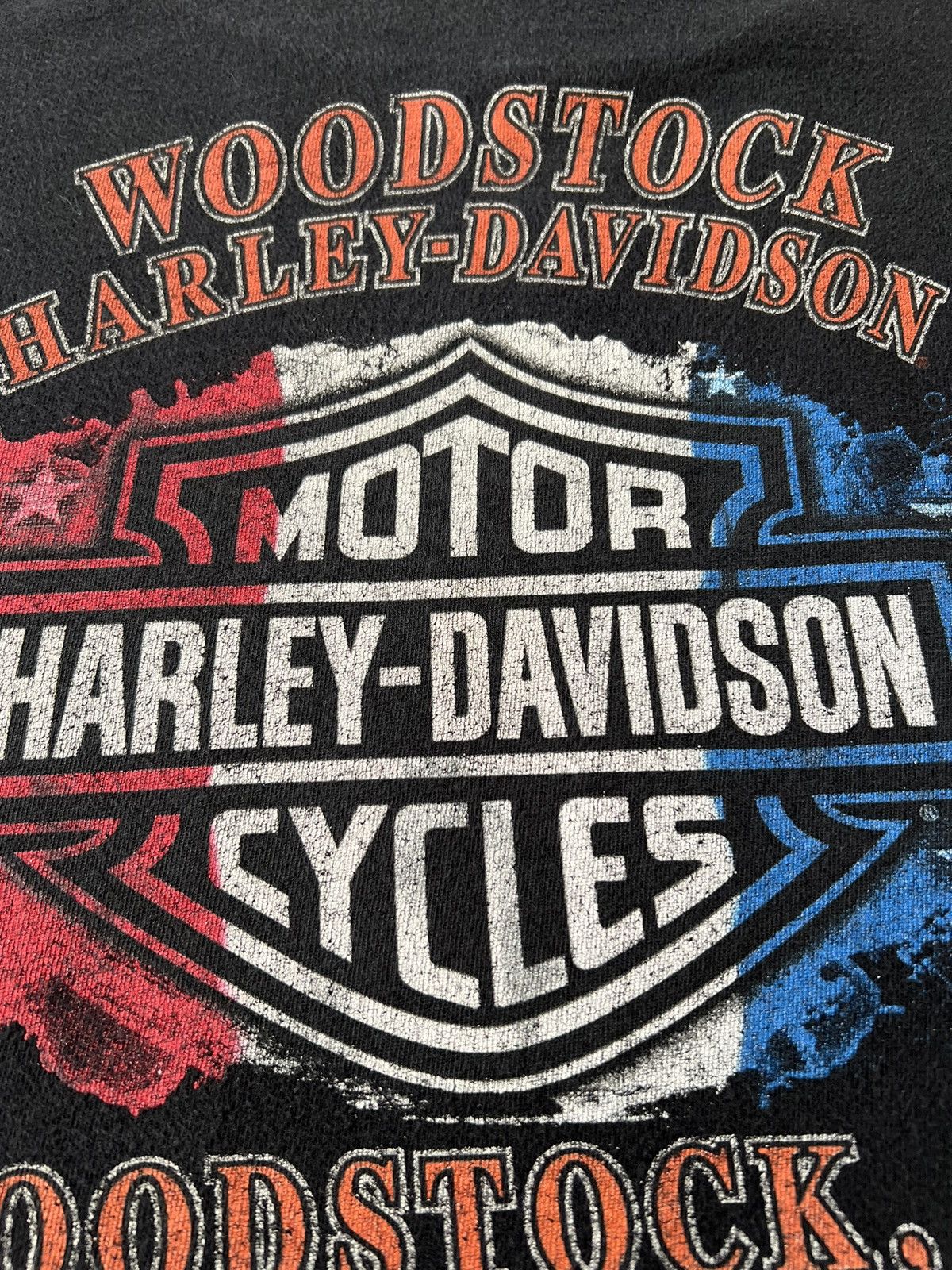 Harley Davidson Vintage 2011 Harley Davidson Motorcycles Eagle Woodstock Tee Size US L / EU 52-54 / 3 - 16 Thumbnail