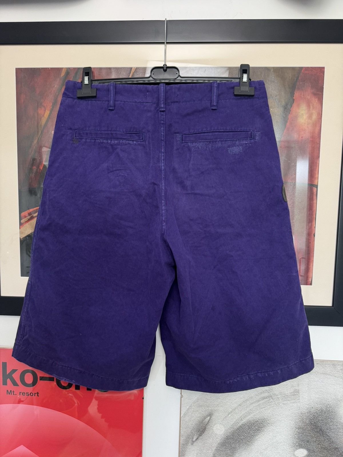 Acne Studios Acne Studios Jorts Shorts Luxury Mushrooms Purple Designer Size US 31 - 2 Thumbnail