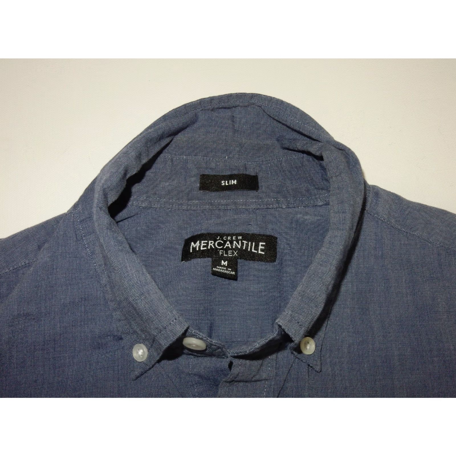 J.Crew VINTAGE J.CREW Men's Button-Up Shirt Size M Long Sleeve Blue Slim Flex Casual Size US M / EU 48-50 / 2 - 3 Thumbnail