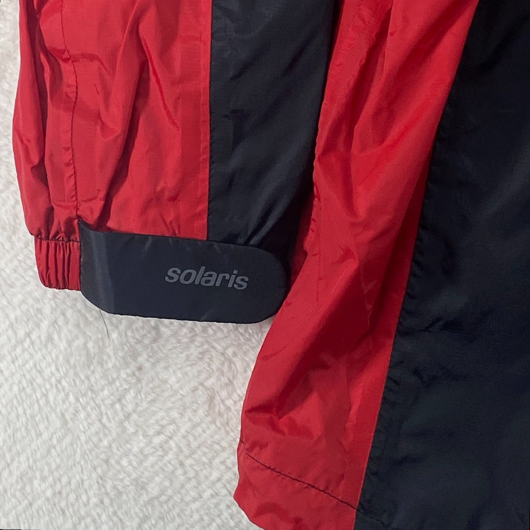 Vintage New Solaris Waterproof Breathable Rain Jacket Windbreaker Red Black Mens Large Size US L / EU 52-54 / 3 - 3 Thumbnail