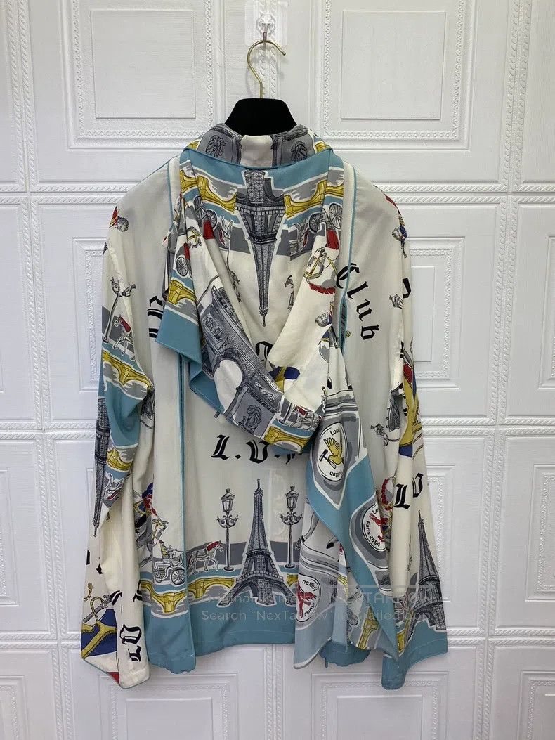 Louis Vuitton Louis Vuitton Mulberry Silk Printed Shirt Size US XS / EU 42 / 0 - 4 Thumbnail