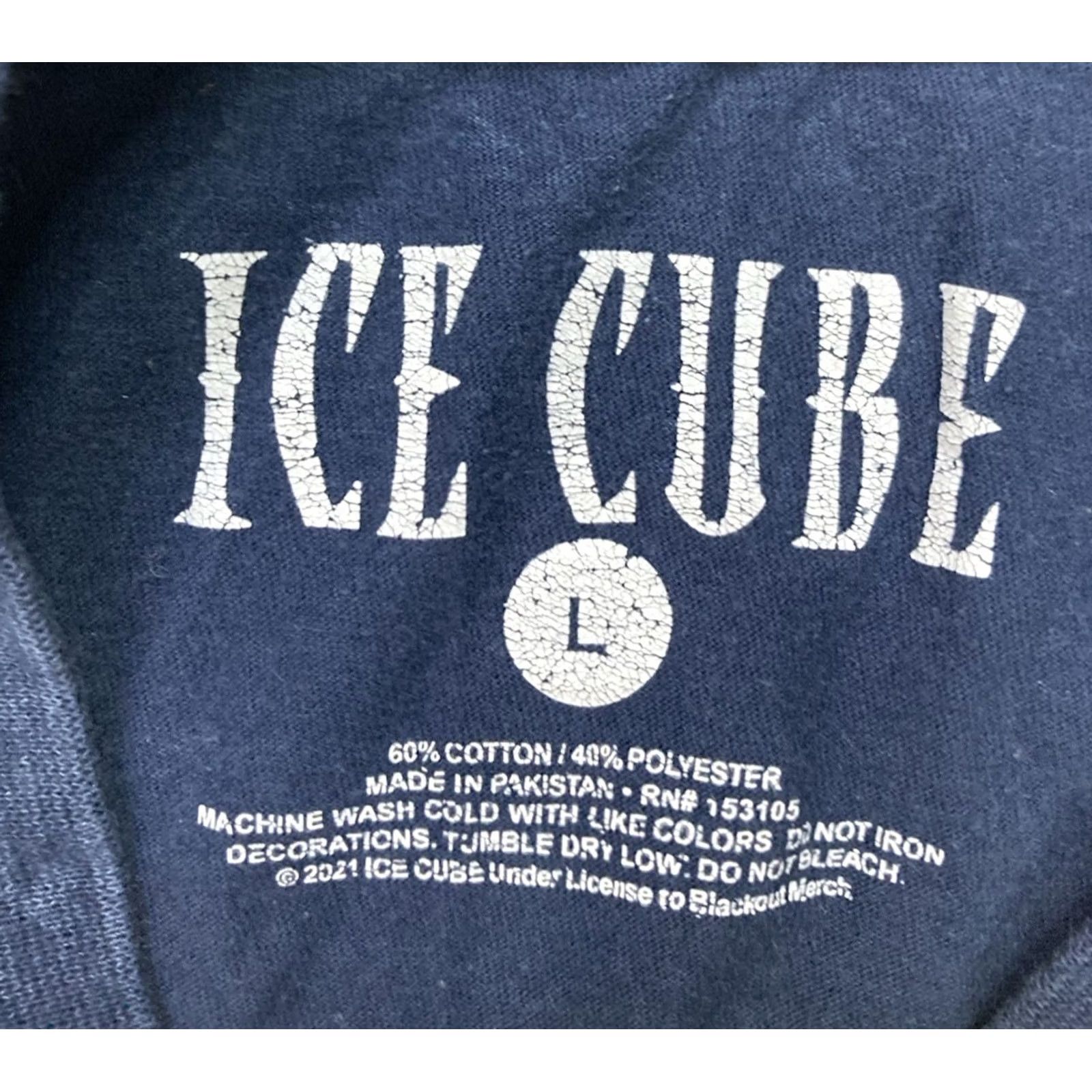 Etro Ice Cube T-Shirt Men Medium Blue Acid Wash Graphic Print Crew Neck Short Sleeve Retro Hip Hop Music Size US M / EU 48-50 / 2 - 4 Thumbnail