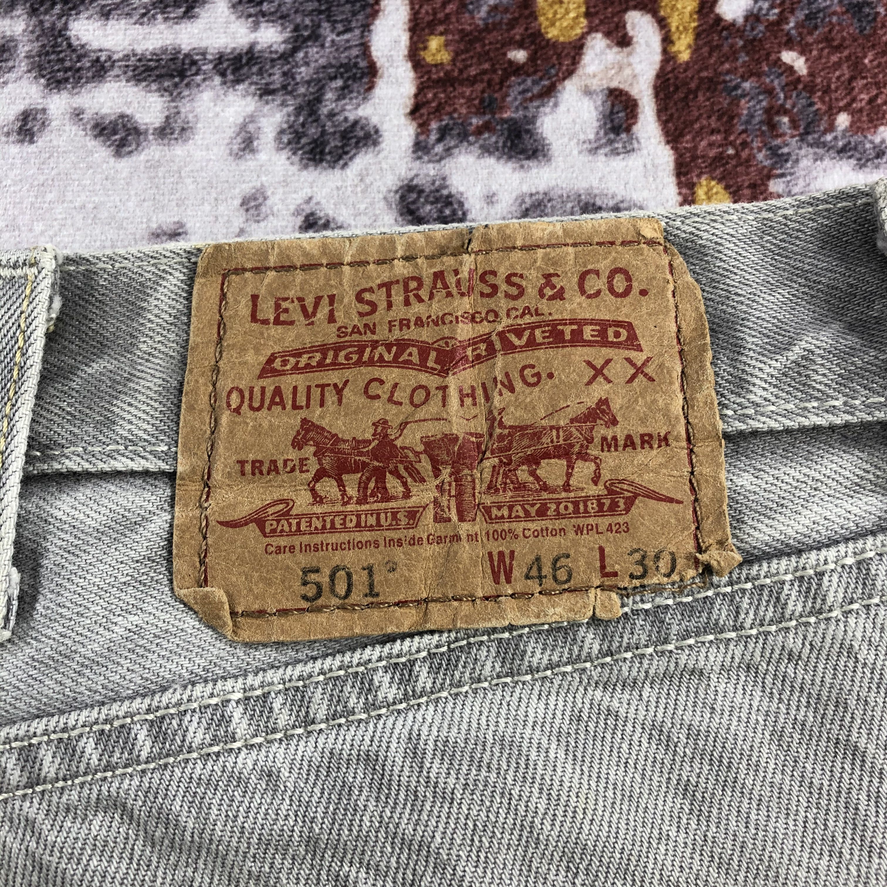 Levi's Vintage Light Wash Levis 501 Jeans-JM2578 Size US 44 / EU 60 - 6 Thumbnail