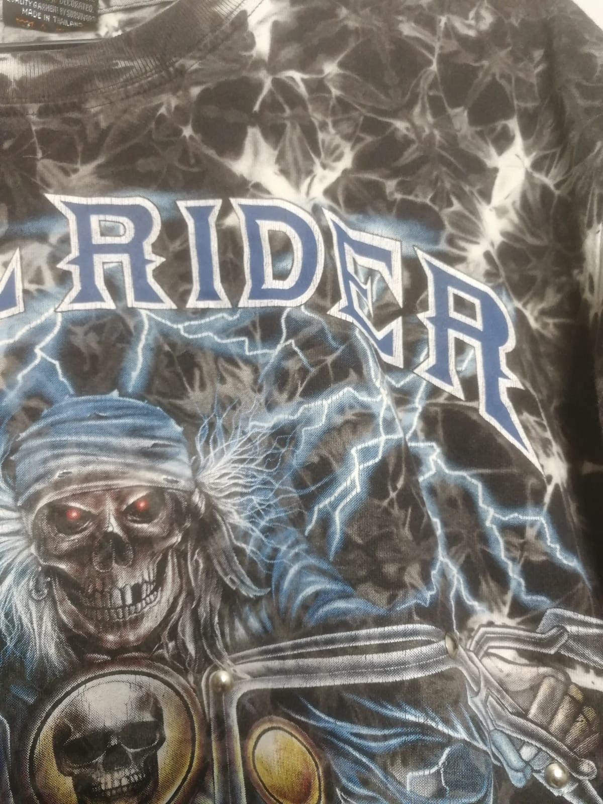 Band Tees Vintage hellrider Moto y2k tee vintage skull rare Size US L / EU 52-54 / 3 - 5 Thumbnail