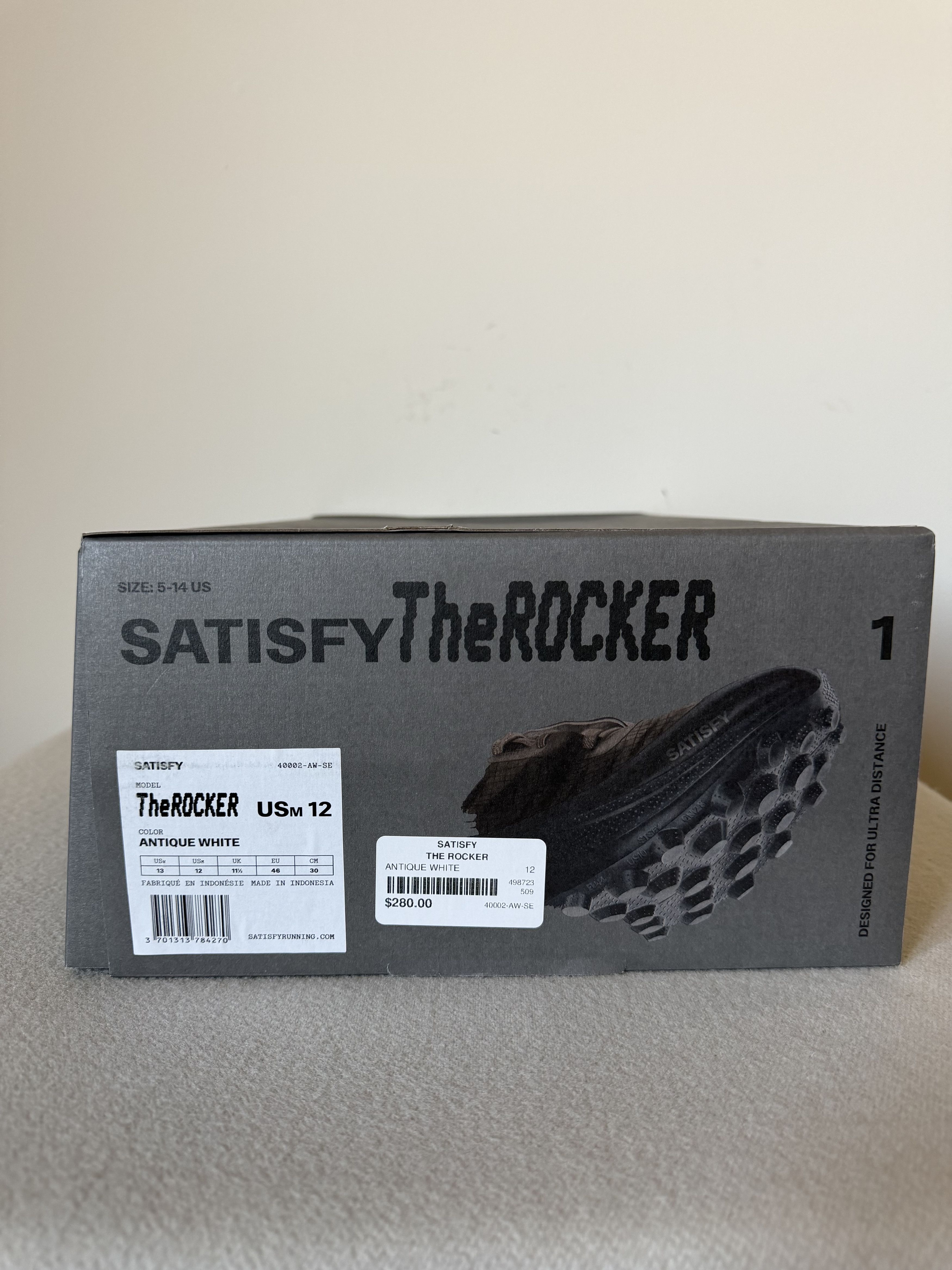 Satisfy Satisfy Running The Rocker Sneakers in Antique White Size US 12 / EU 45 - 8 Thumbnail