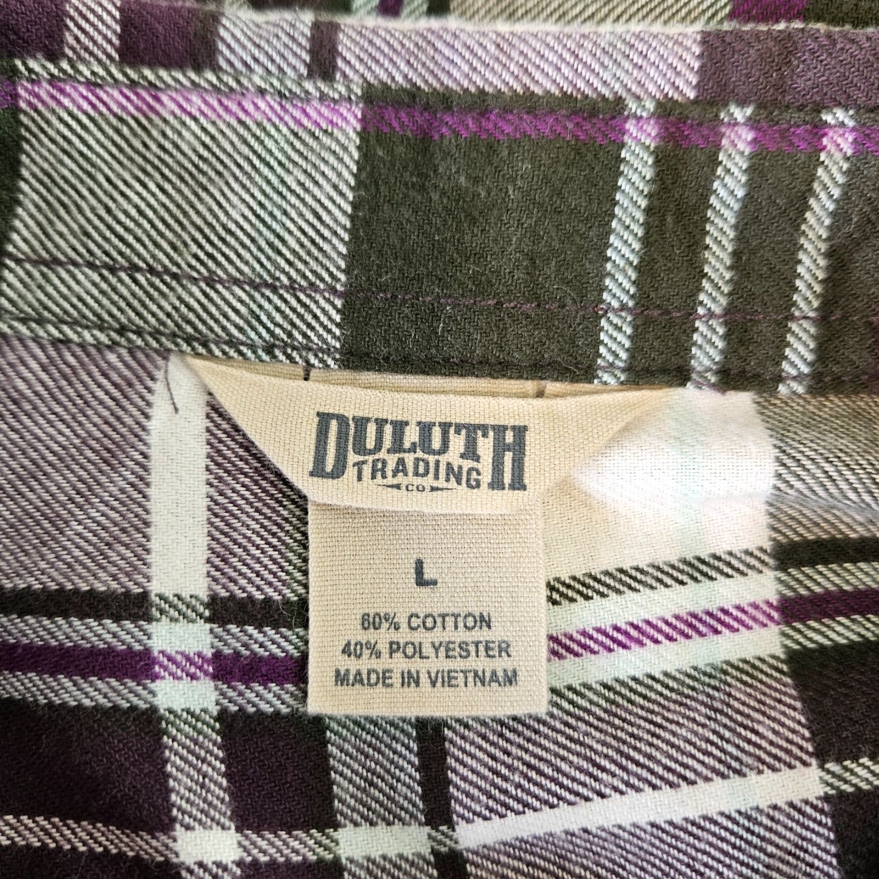 Vintage Duluth Womens Crosscut Wicking Flannel Shirt Sz Large Purple Plaid Long Sleeve Shirt Womens L Purple Plaid 90s? (No, must not add new info) Size L / US 10 / IT 46 - 4 Thumbnail