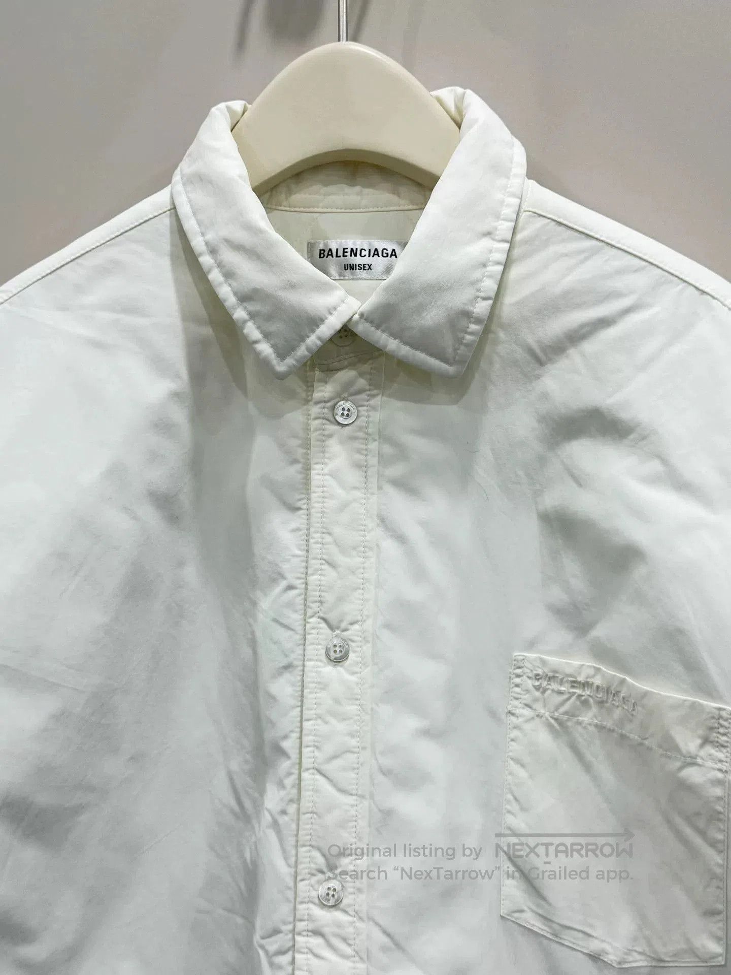 Balenciaga Balenciaga Embroidered Logo Cotton Coat. Size XS / US 0-2 / IT 36-38 - 3 Thumbnail
