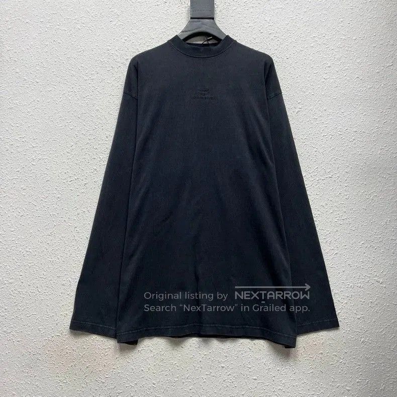 Balenciaga Balenciaga Black Boomerang Embroidered Sweatshirt. Size US XS / EU 42 / 0 - 1 Thumbnail