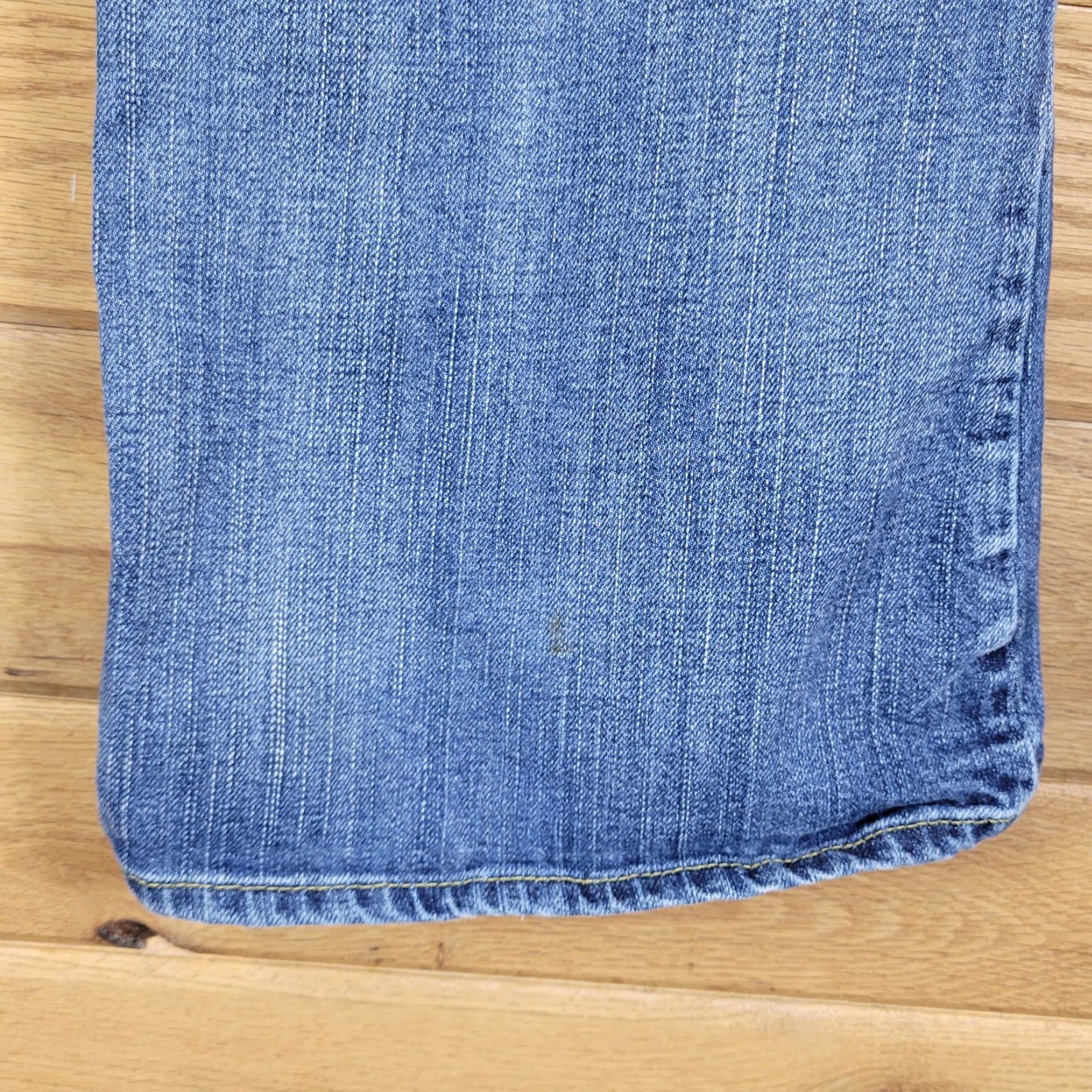 Vintage Rock & Republic Jeans Boots 5-Pocket Denim Blue Size 29 Womens Low Rise 7.5" Rise 31" Inseam Regular Size 29" - 7 Thumbnail