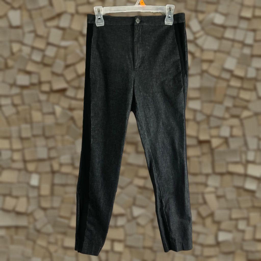 Banana Republic Banana Republic Sloan Womens Size 8 Accented Stitch Zip Ankle Gray Pants Size 30" / US 8 / IT 44 - 1 Thumbnail