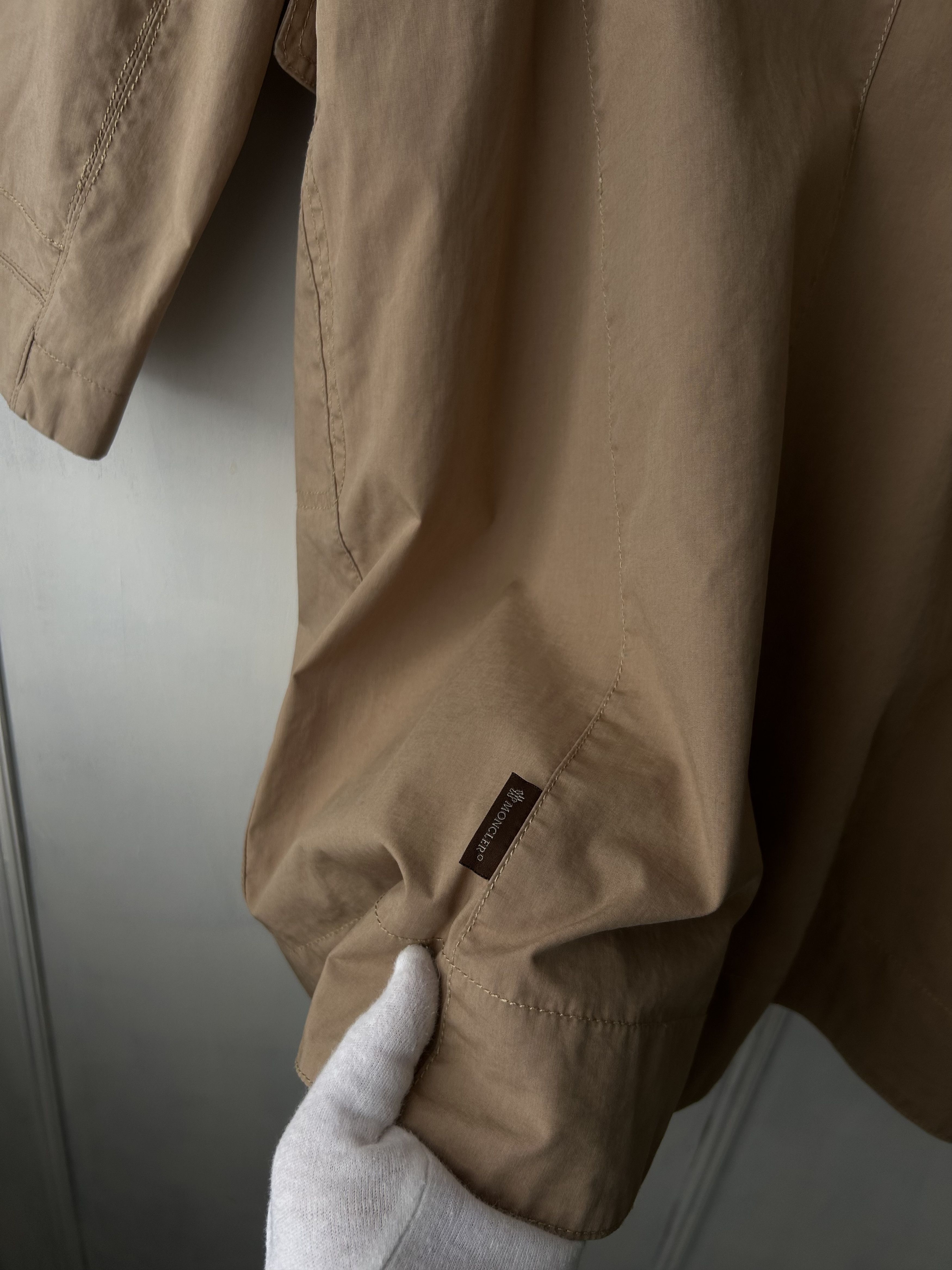 Moncler Moncler Beige Lightweight Coat / Trench Size M / US 6-8 / IT 42-44 - 6 Thumbnail