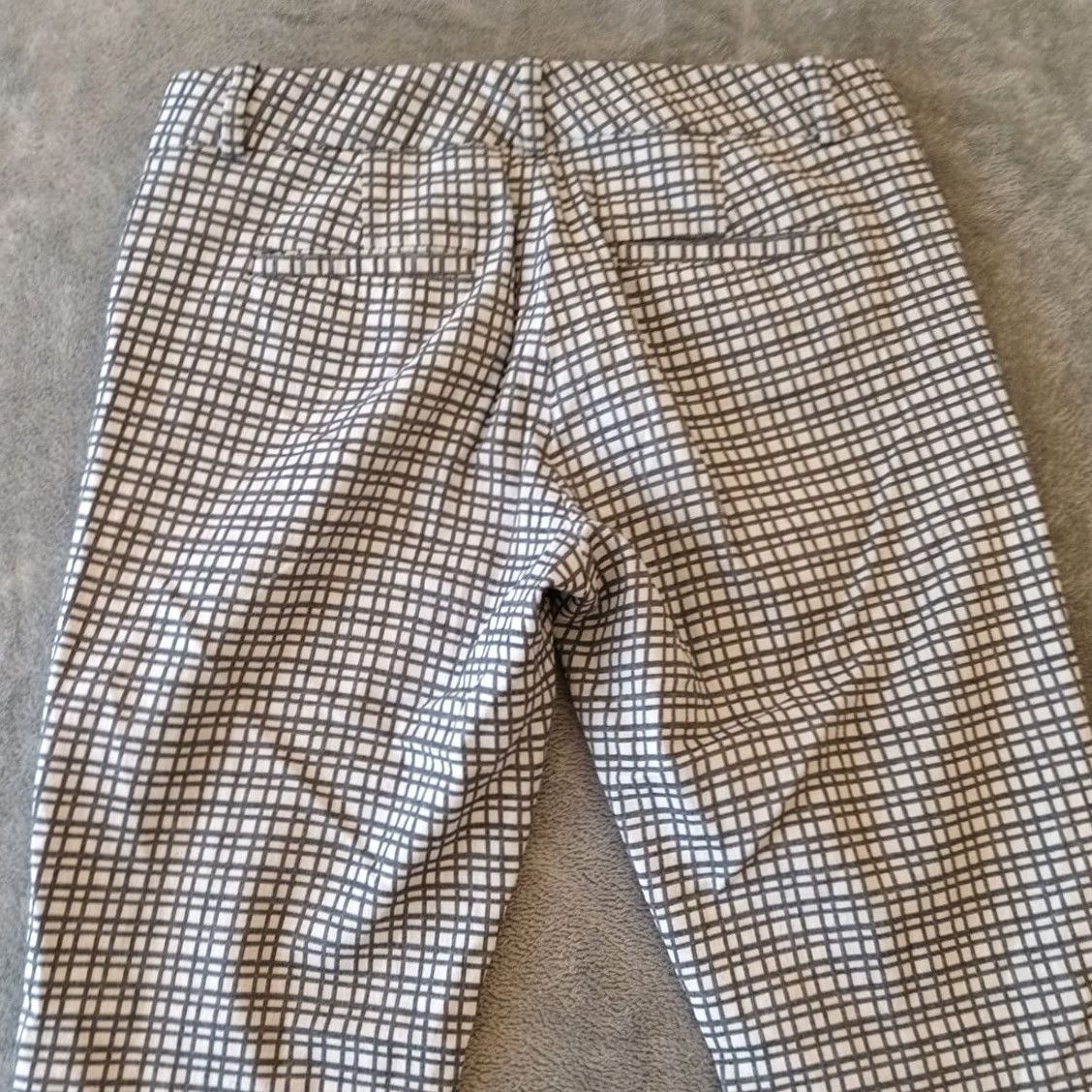 Vintage The Limited Pants Womens Size 4 Gray Plaid 30x25 Low Rise Dress Pants Straight Inseam 25 Size 27" / US 4 / IT 40 - 7 Thumbnail
