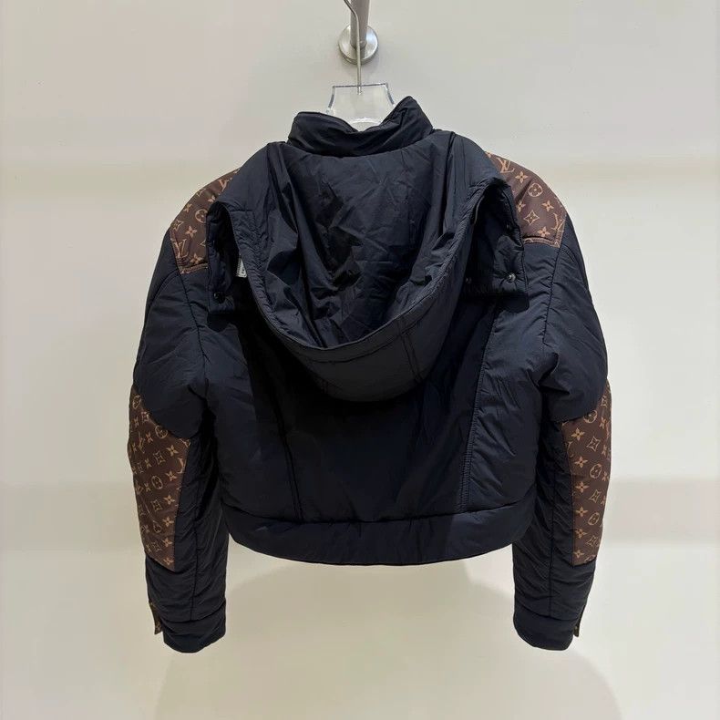 Louis Vuitton Louis Vuitton Black-brown presbyopic down jacket Size XS / US 0-2 / IT 36-38 - 2 Thumbnail