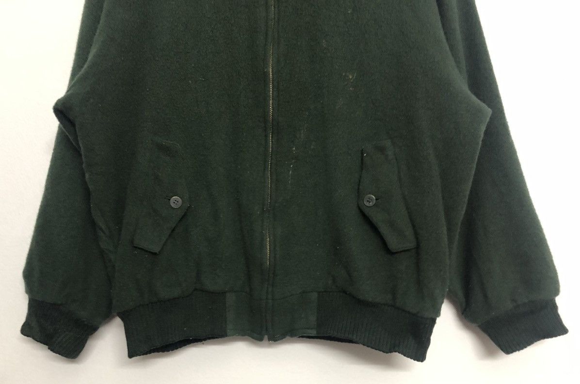 Japanese Brand VINTAGE CLUB Harrington Jacket Lined Wool Bomber Dark Green Size US L / EU 52-54 / 3 - 4 Thumbnail