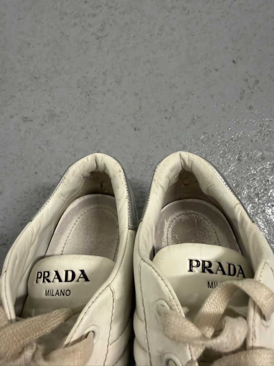Prada Prada Logo Double Wheel Sneakers Size US 8 / EU 41 - 11 Thumbnail