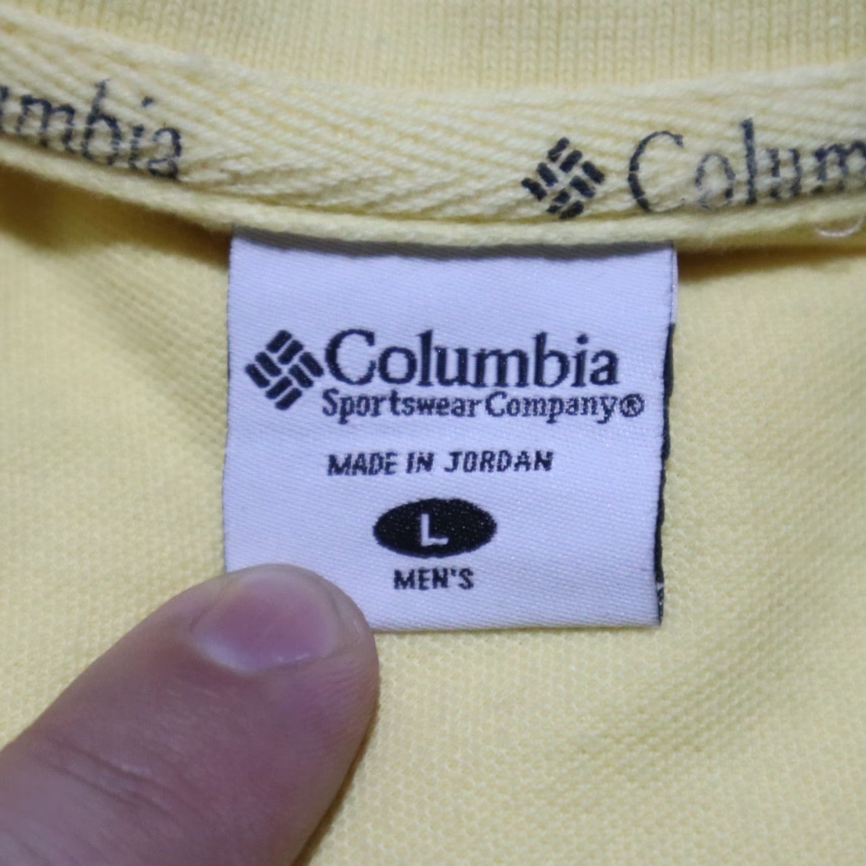 Vintage Columbia Polo Shirt Men L Yellow Embroidered Fish Logo Fishing Rugby Shirt 30" 23" Chest Casual Sportswear Mens Size US L / EU 52-54 / 3 - 2 Thumbnail