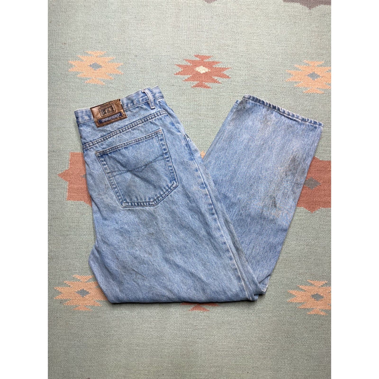 Vintage VINTAGE Culture Jeans Men 36x31 Blue Distressed Wide-Leg Grunge Skater 90s 2000s Jeans Size US 36 / EU 52 - 2 Thumbnail