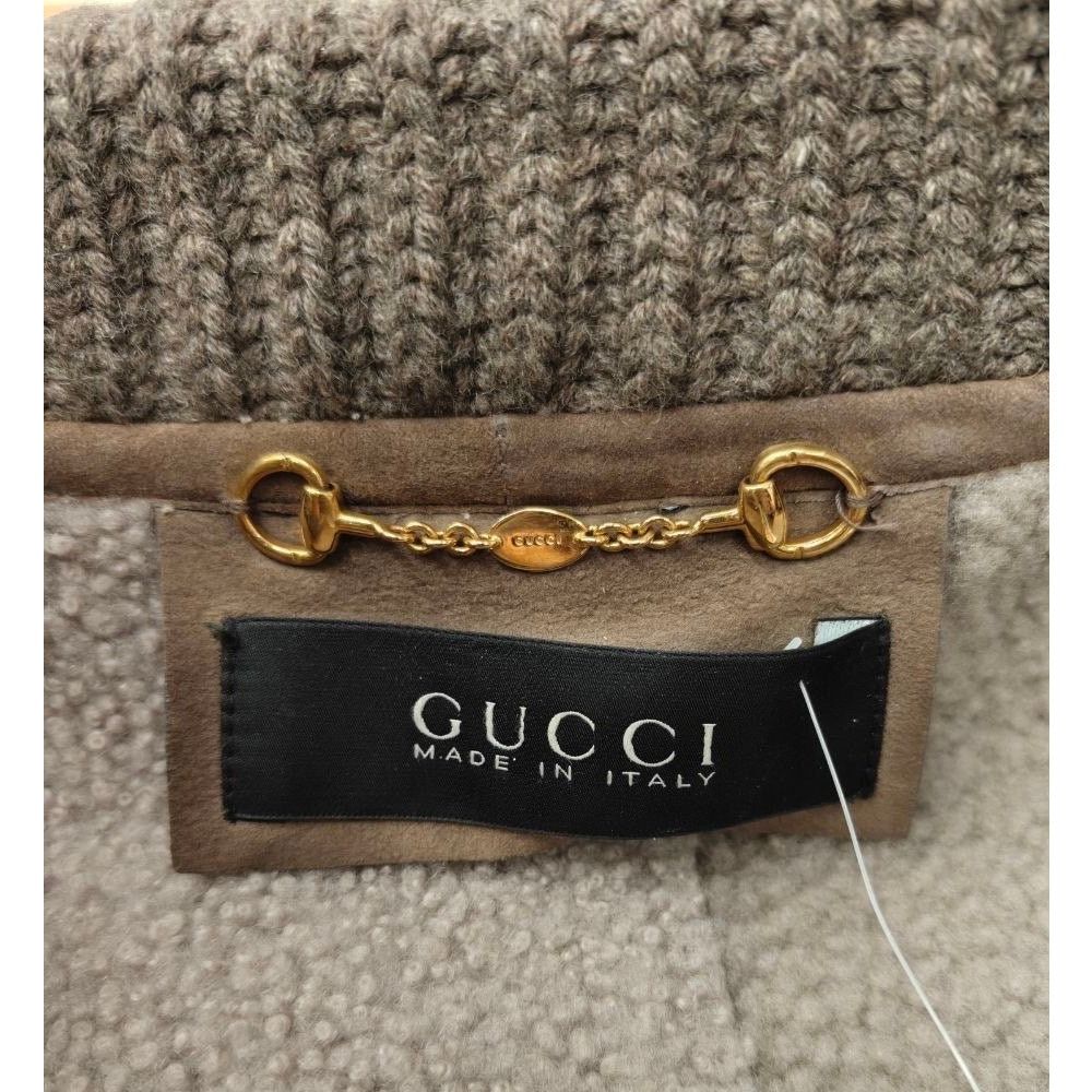 Gucci Gucci Cashmere Collar Belted Shearling Leather Jacket Sz.40 Size S / US 4 / IT 40 - 5 Thumbnail