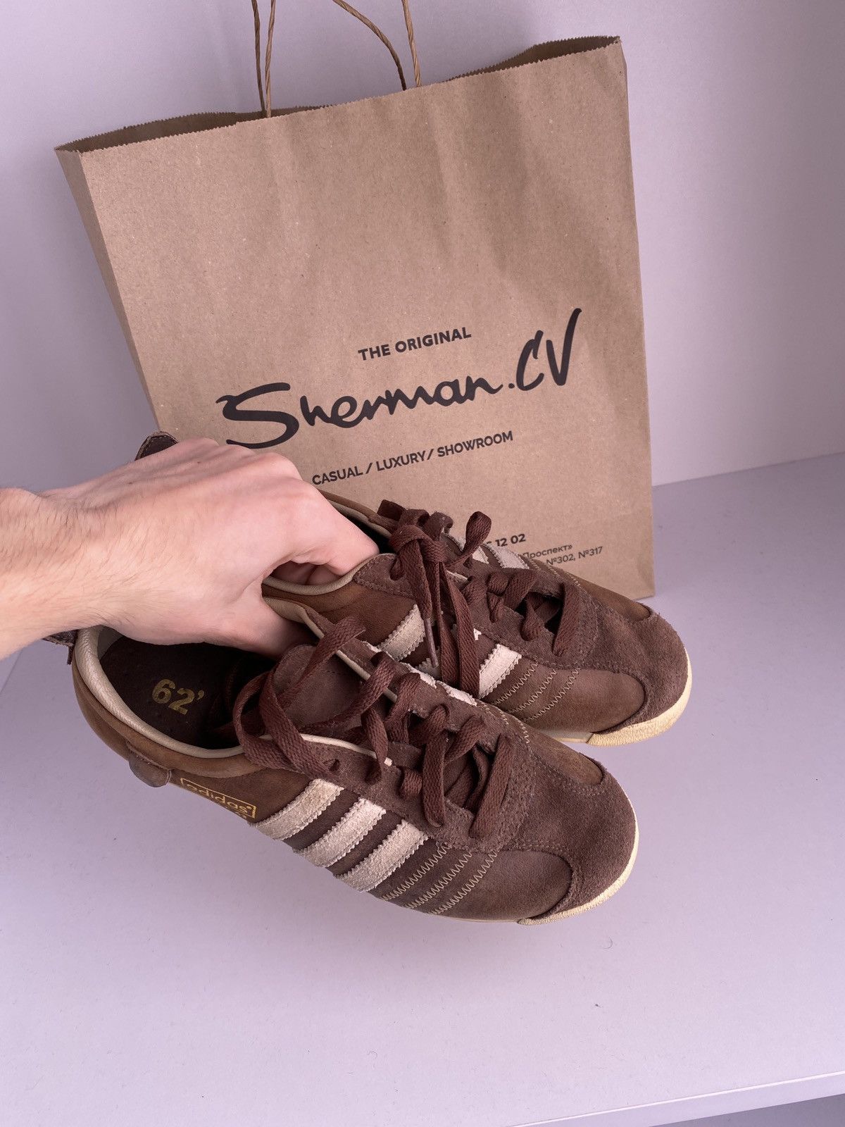 Adidas × Vintage Adidas Chile 62 vintage leather men’s sneakers Size US 5 / EU 37 - 7 Thumbnail