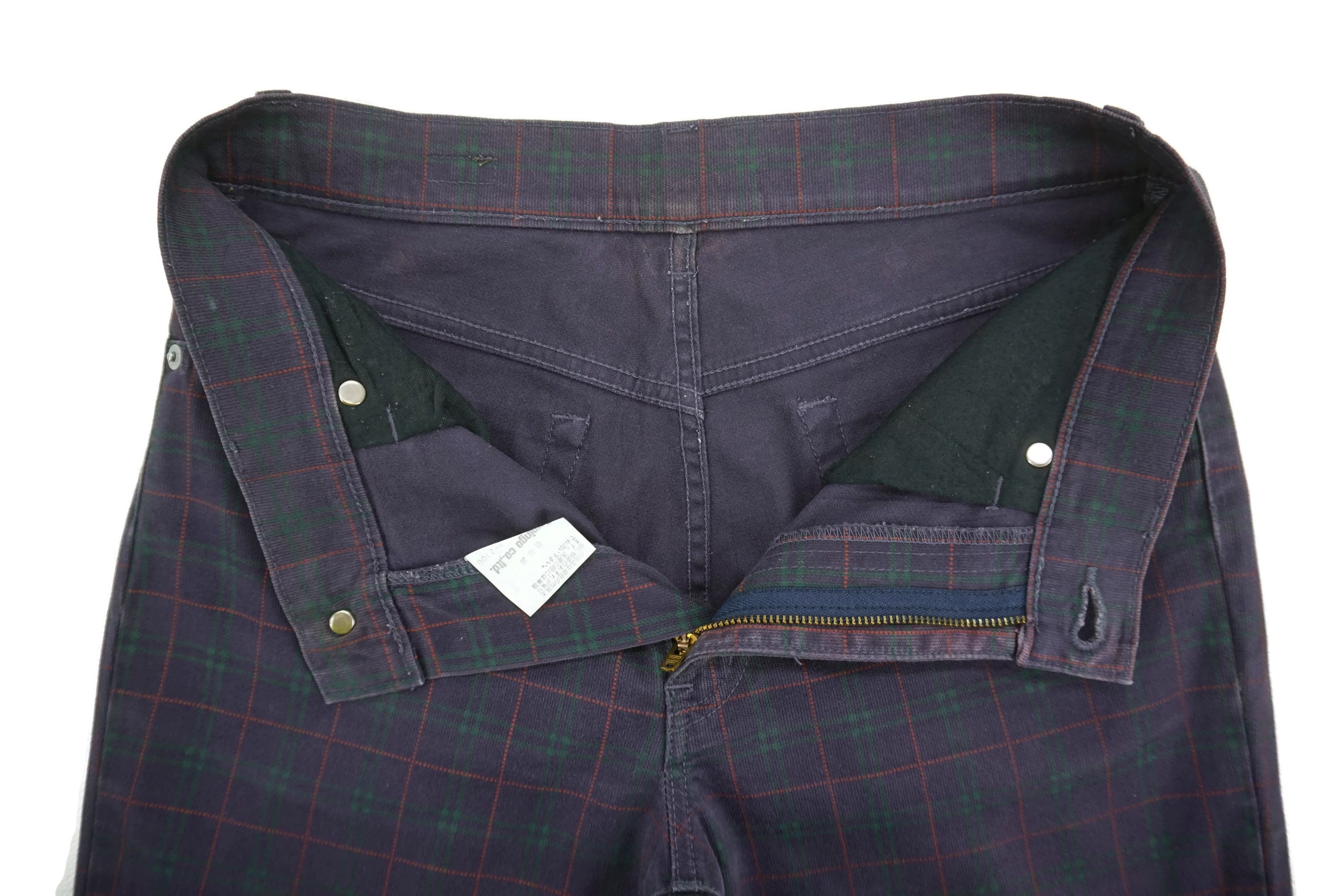 Japanese Brand Domingo Jeans fit W27xL32 Tartan Denim Made in Japan Size 27" / US 4 / IT 40 - 6 Thumbnail