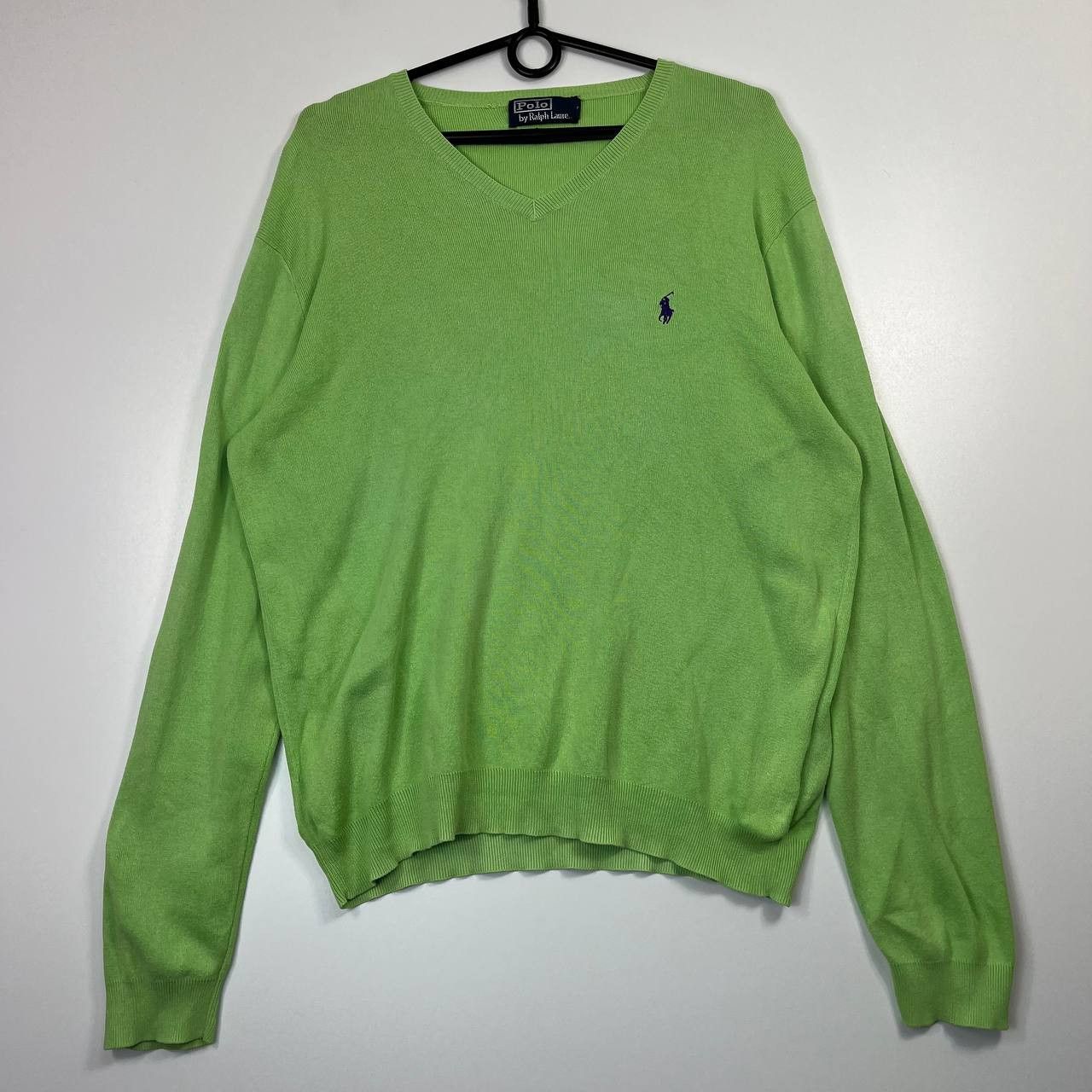 Polo Ralph Lauren Polo Ralph Lauren V Neck Sweater Green Pony Logo M Size US M / EU 48-50 / 2 - 1 Thumbnail